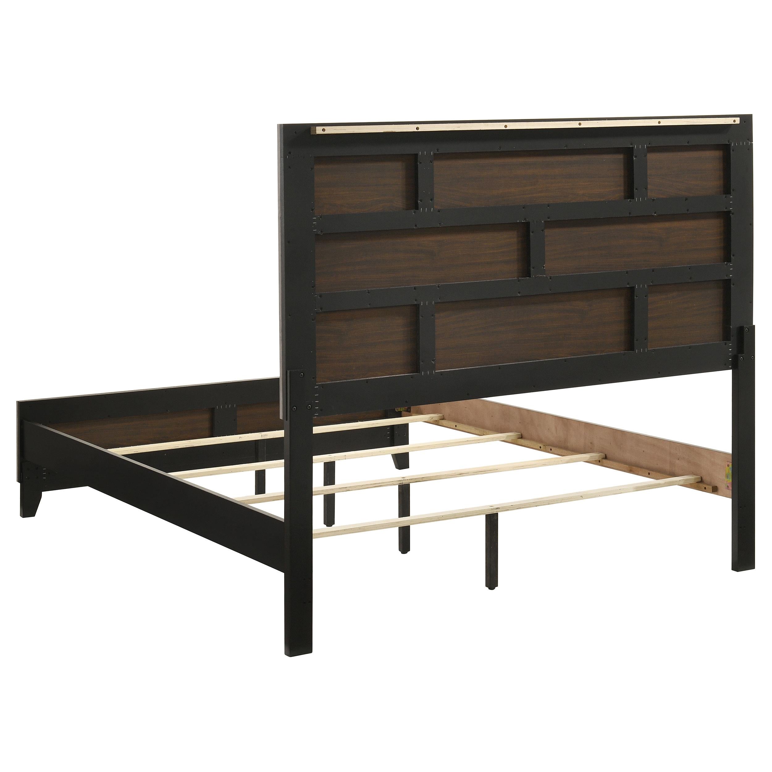  Coaster Furniture Valen 215911Q Wood Queen Panel Bed - Light Taupe IMAGE 4