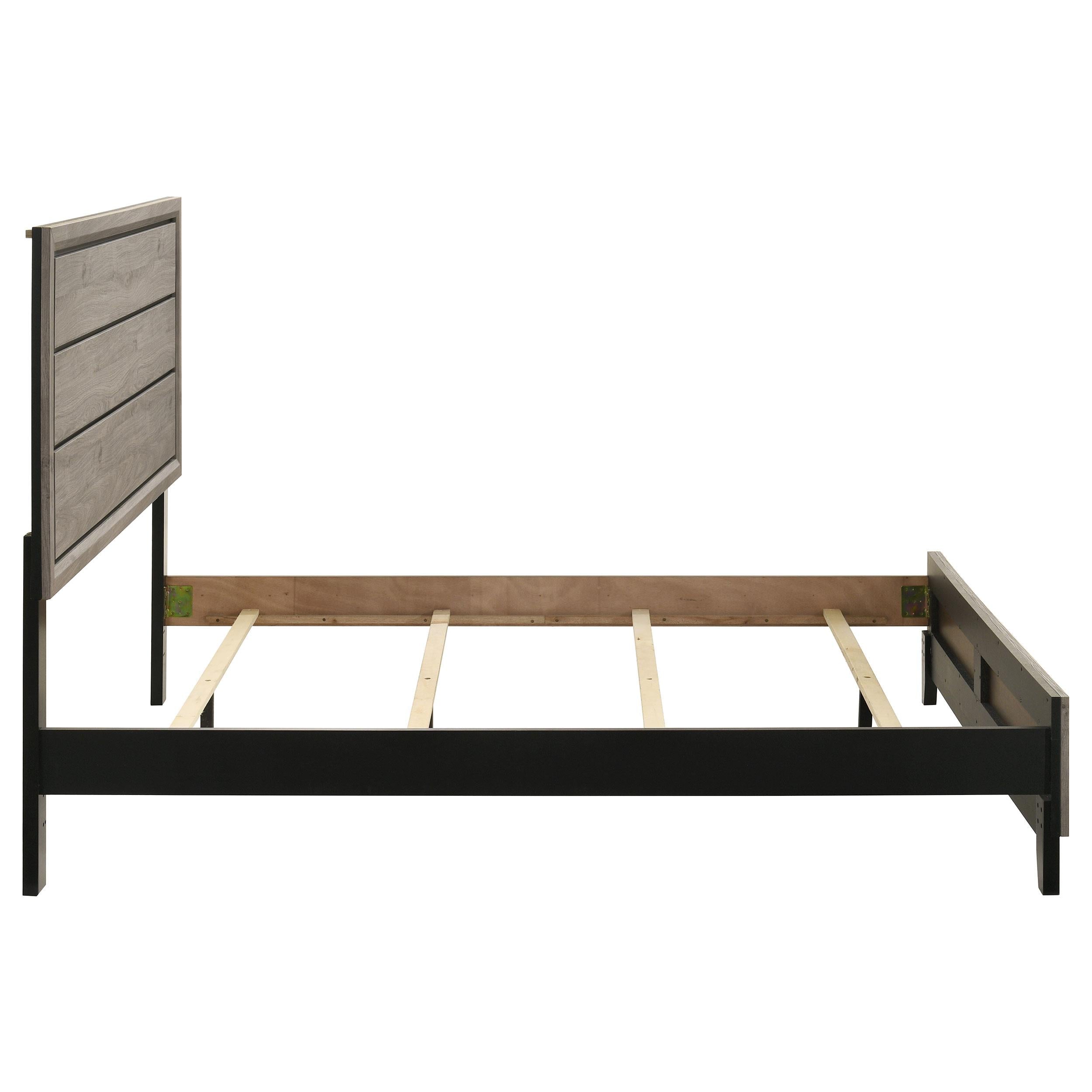  Coaster Furniture Valen 215911Q Wood Queen Panel Bed - Light Taupe IMAGE 6