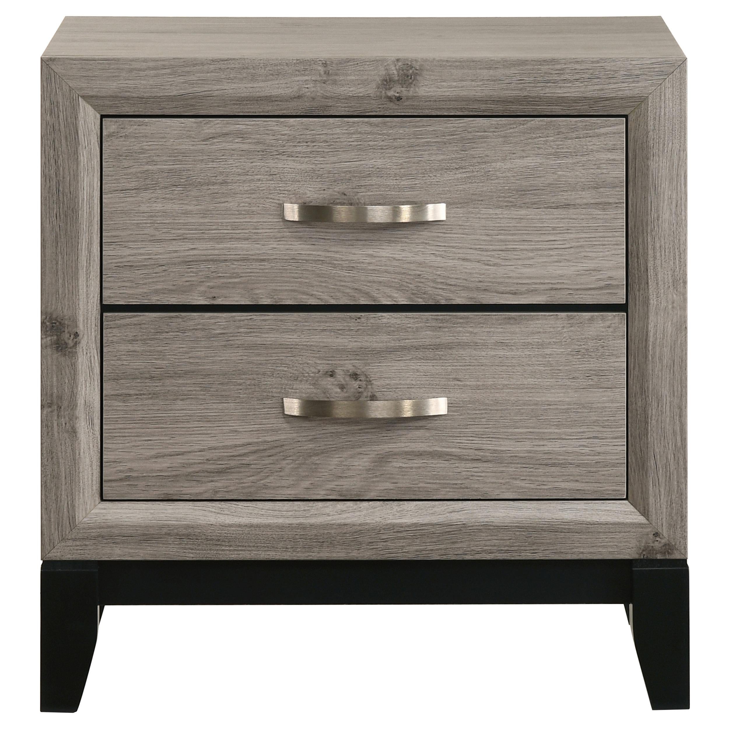  Coaster Furniture Valen 215912 2-drawer Nightstand Bedside Table - Light Taupe IMAGE 9