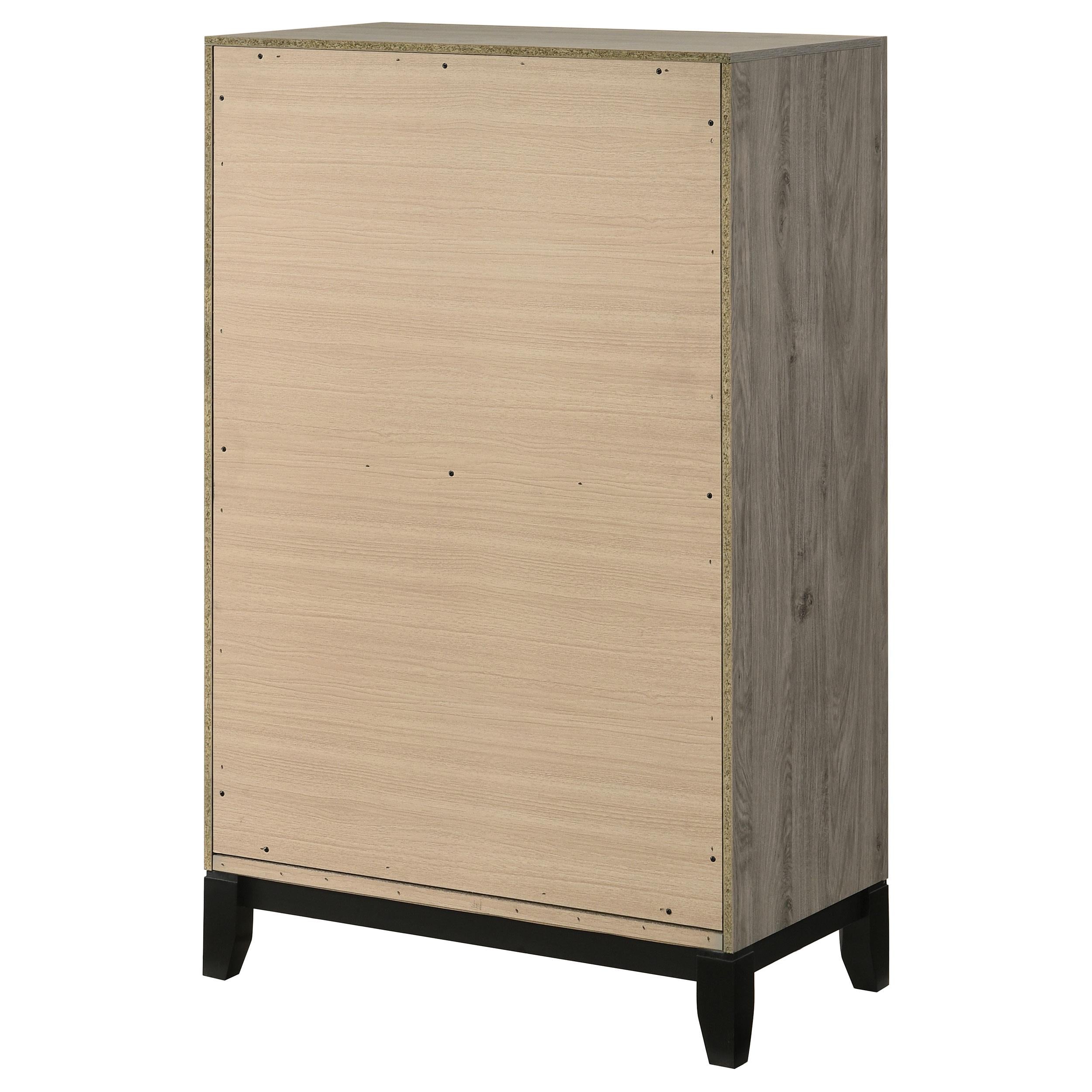  Coaster Furniture Valen 215915 5-drawer Bedroom Chest - Light Taupe IMAGE 10
