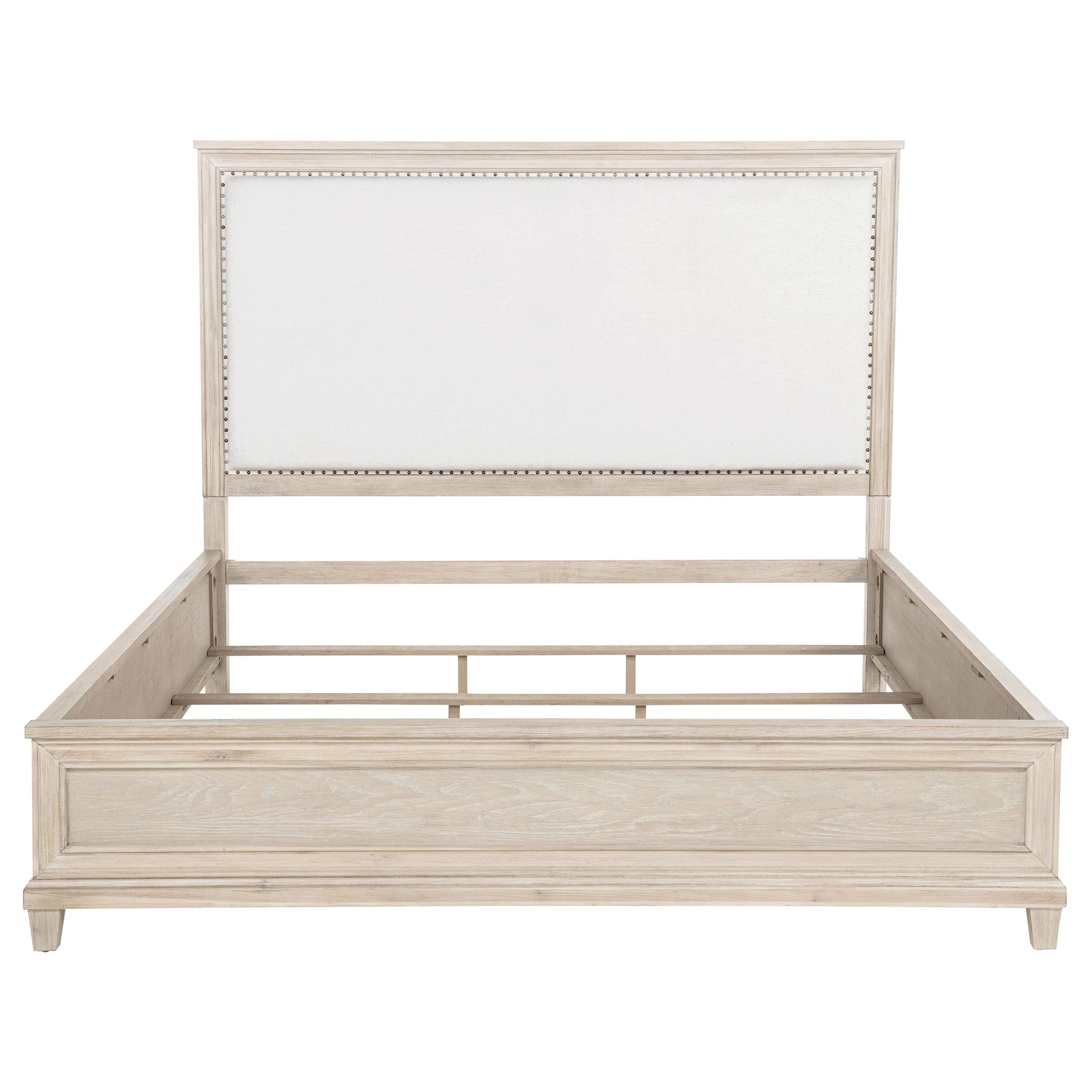  Coaster Furniture Pembroke 215921KW 66-inch California King Panel Bed - Washed Oak IMAGE 7
