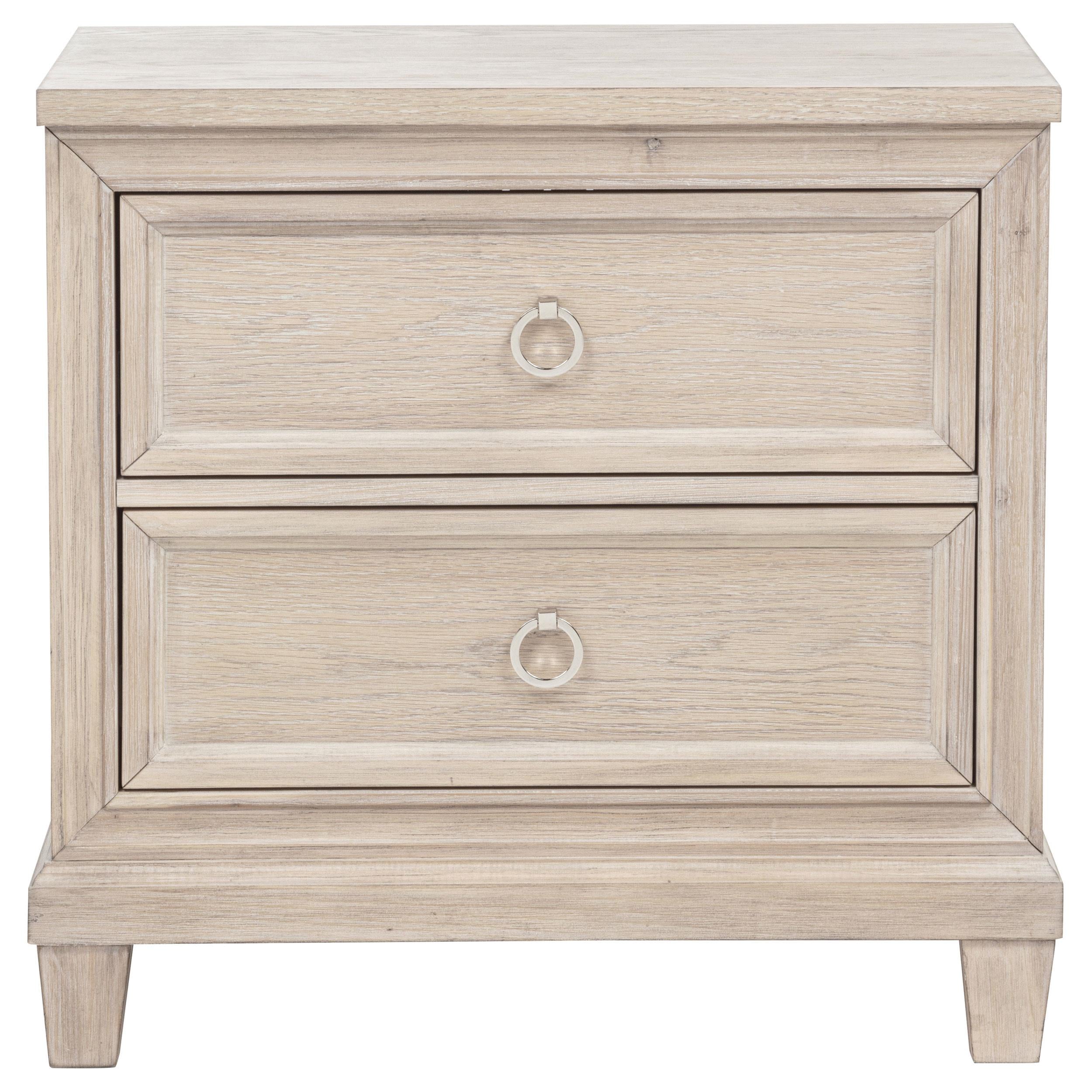  Coaster Furniture Pembroke 215922 2-drawer Nightstand Bedside Table - Washed Oak IMAGE 6