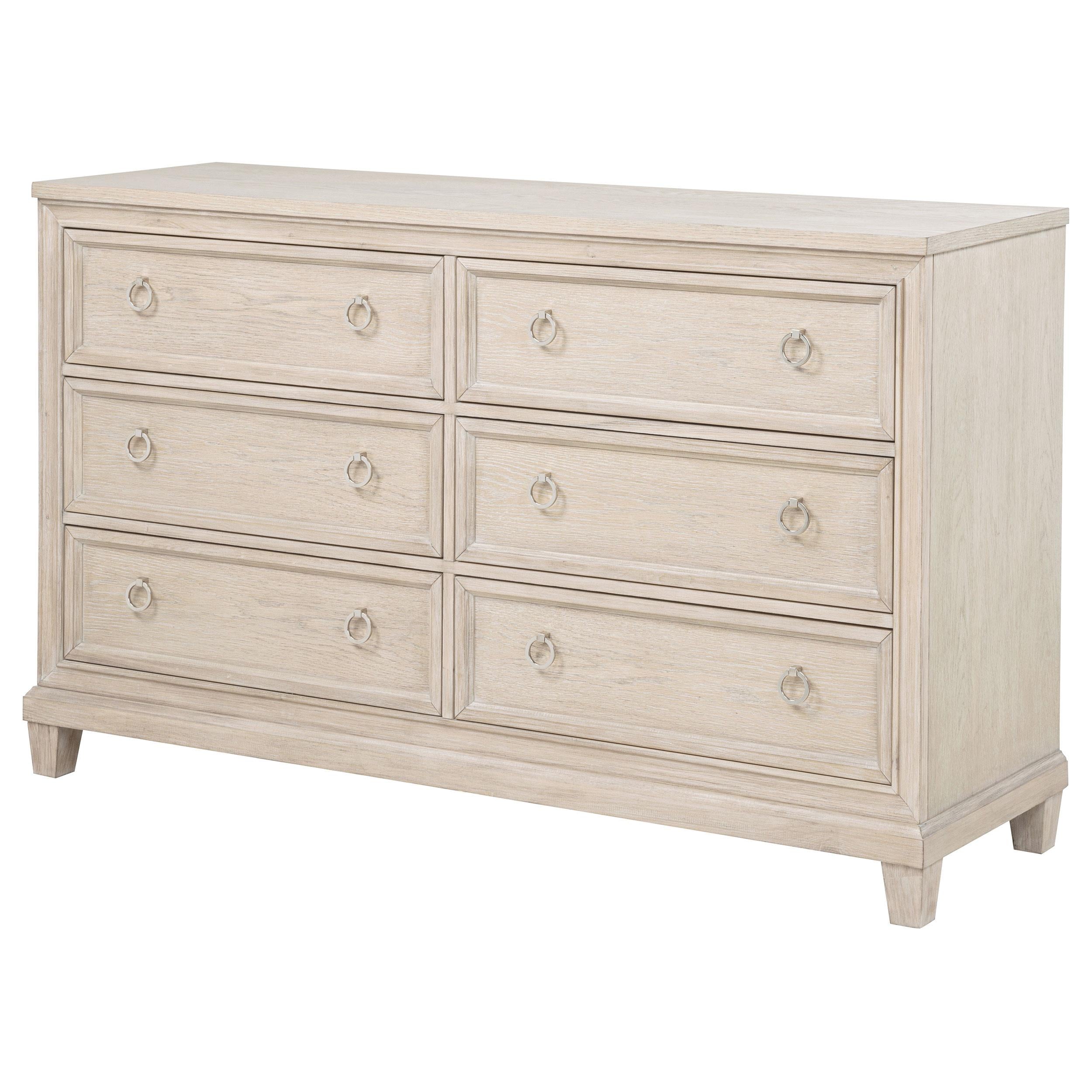  Coaster Furniture Pembroke 215923 6-drawer Bedroom Dresser Cabinet - Washed Oak IMAGE 12