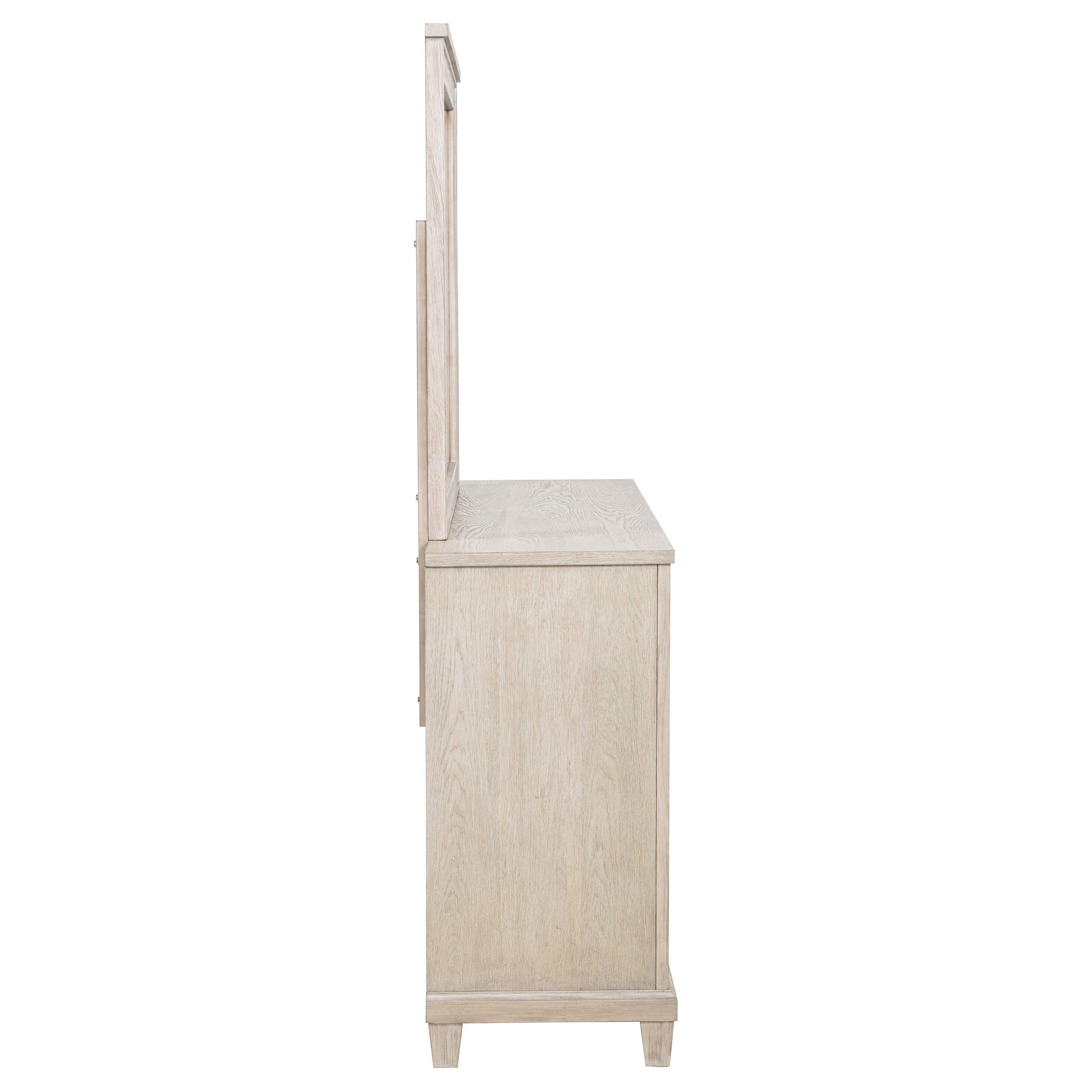  Coaster Furniture Pembroke 215923M 6-drawer Bedroom Dresser with Mirror - Washed Oak IMAGE 3