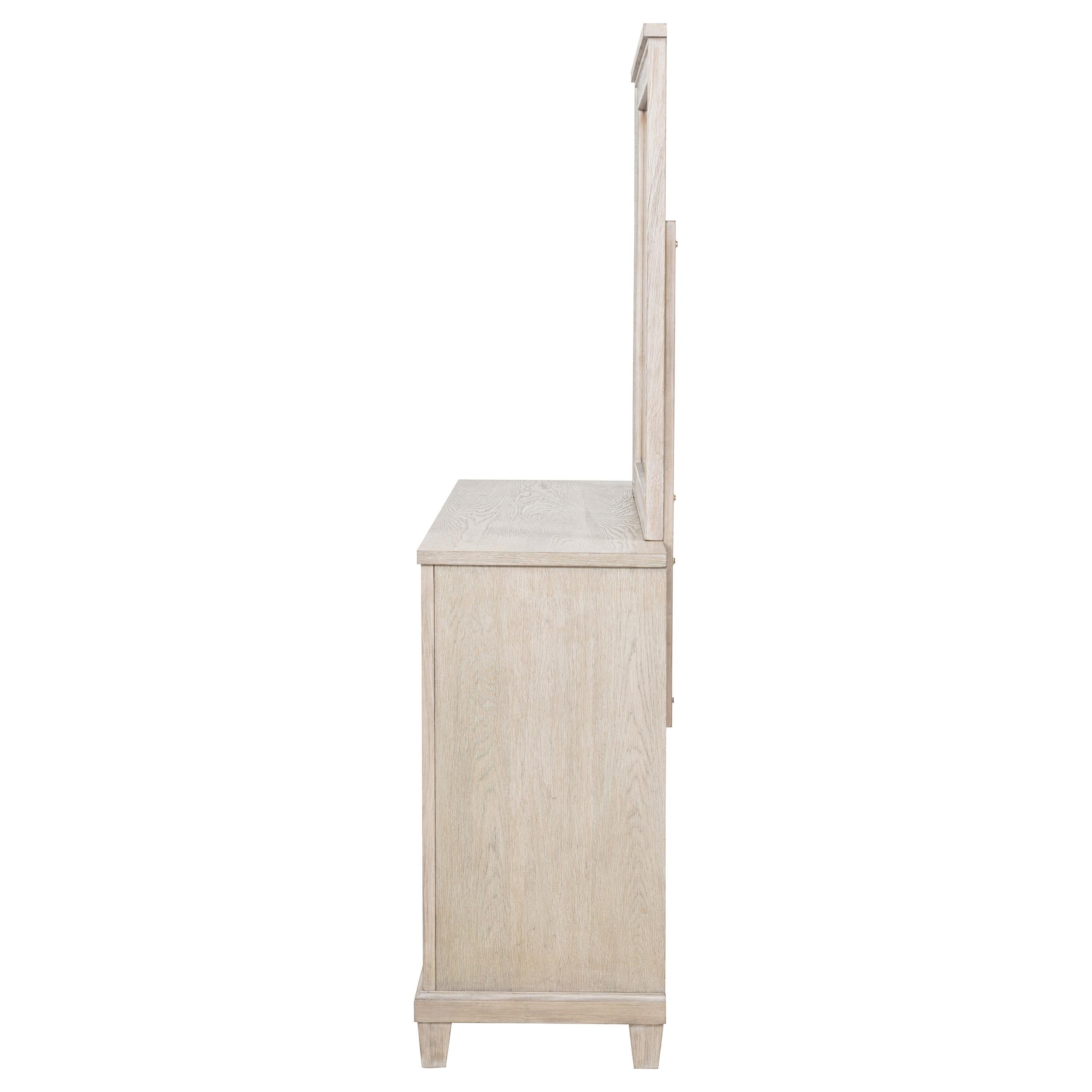  Coaster Furniture Pembroke 215923M 6-drawer Bedroom Dresser with Mirror - Washed Oak IMAGE 4