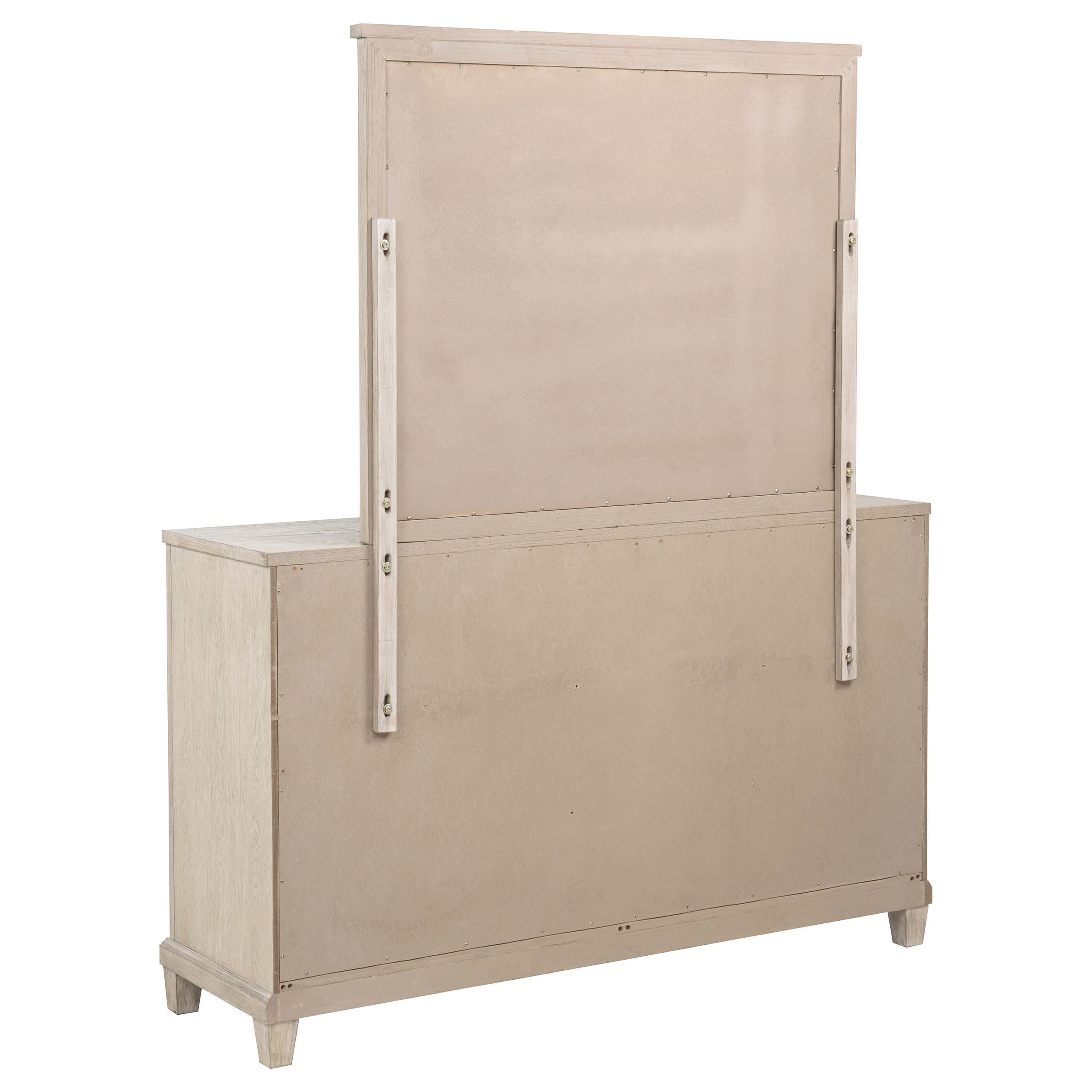  Coaster Furniture Pembroke 215923M 6-drawer Bedroom Dresser with Mirror - Washed Oak IMAGE 5