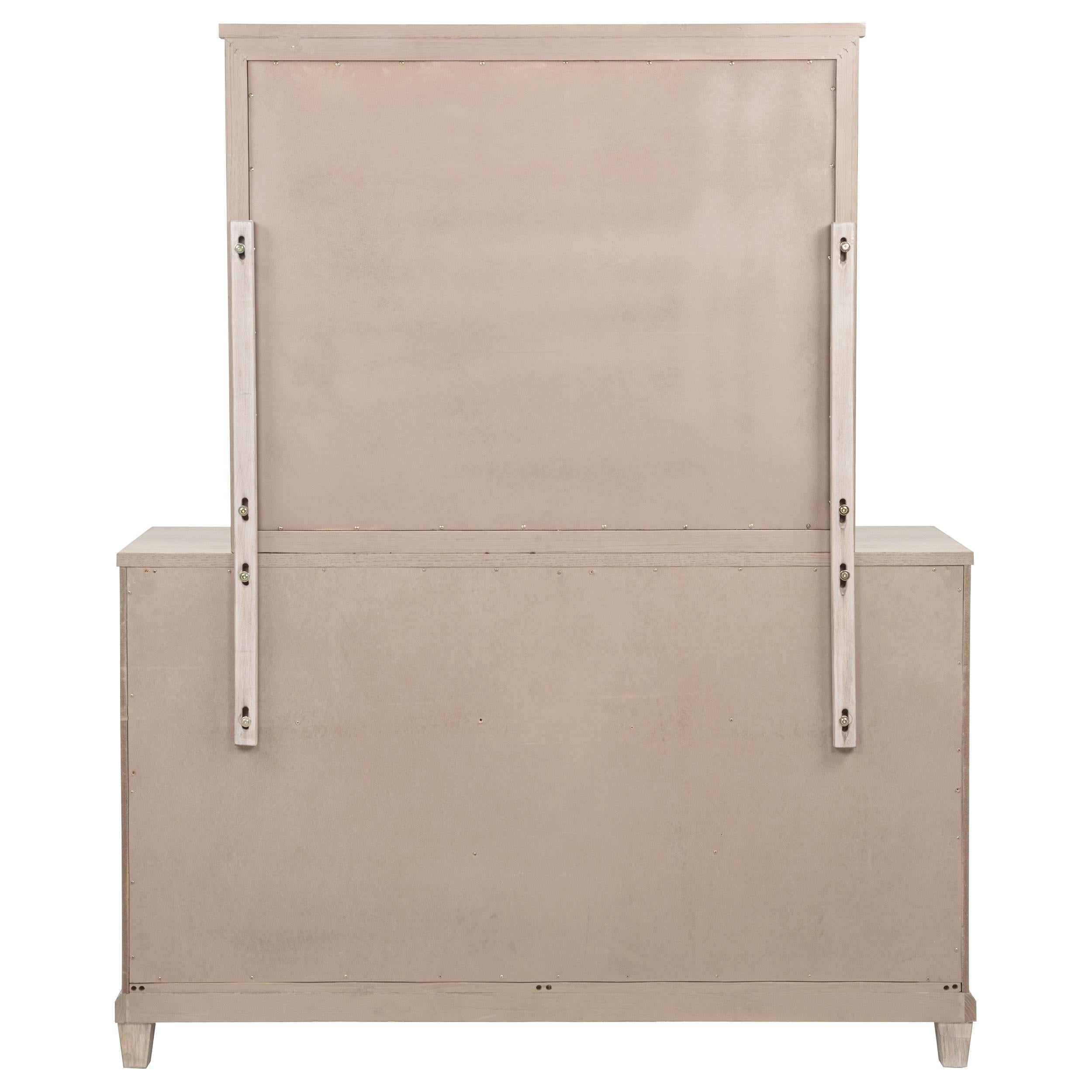  Coaster Furniture Pembroke 215923M 6-drawer Bedroom Dresser with Mirror - Washed Oak IMAGE 7
