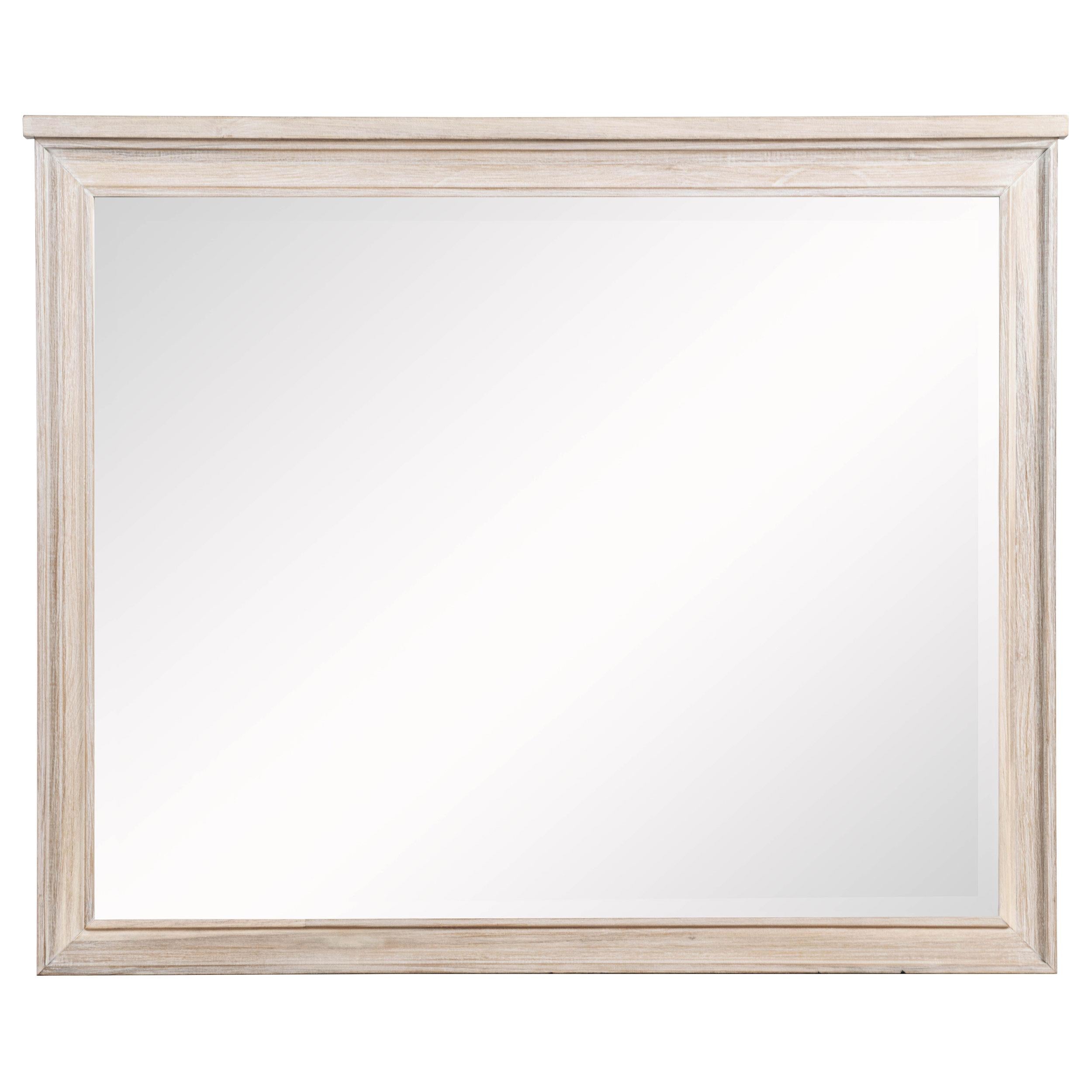  Coaster Furniture Pembroke 215924 Dresser Mirror - Washed Oak IMAGE 1