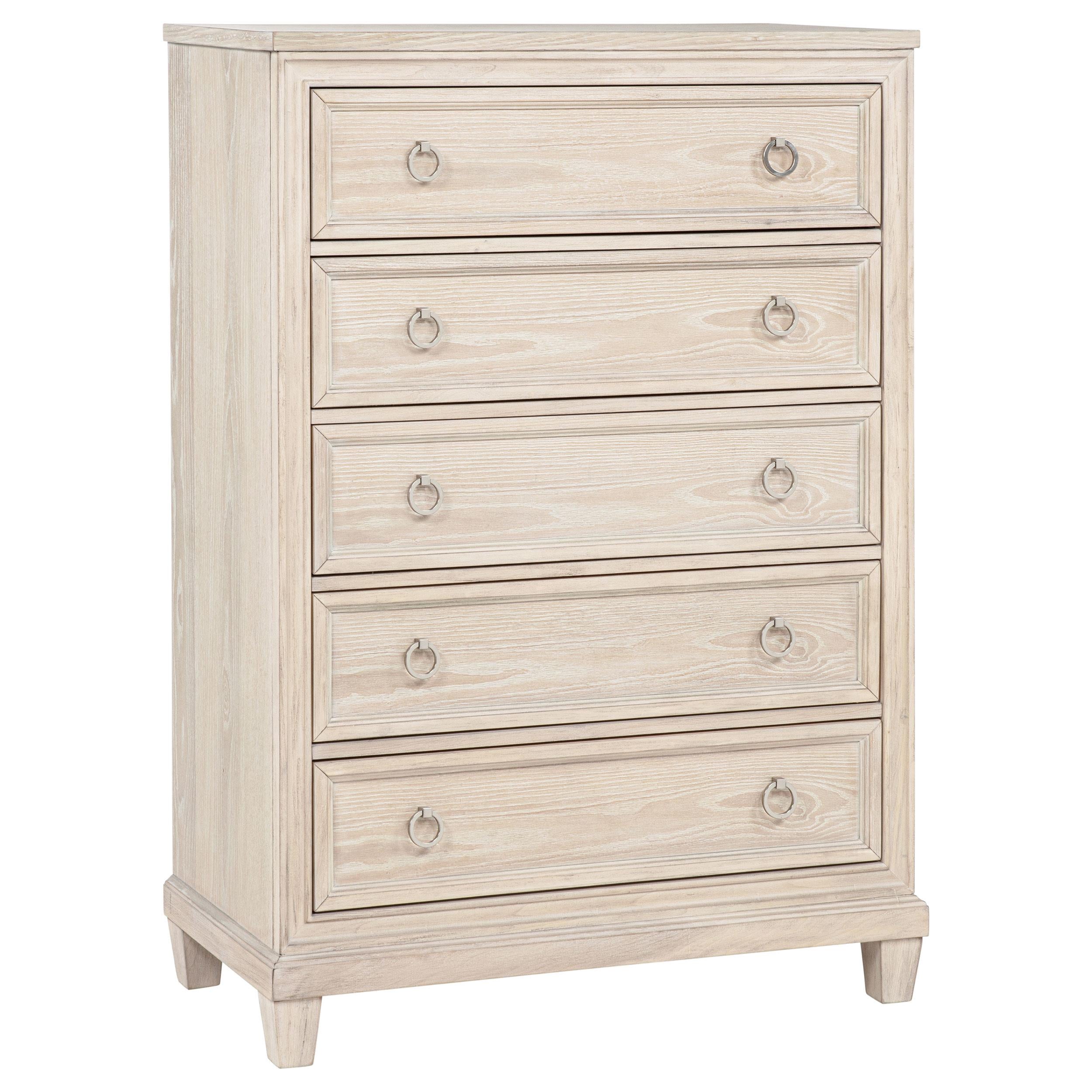  Coaster Furniture Pembroke 215925 5-drawer Chest - Washed Oak IMAGE 1