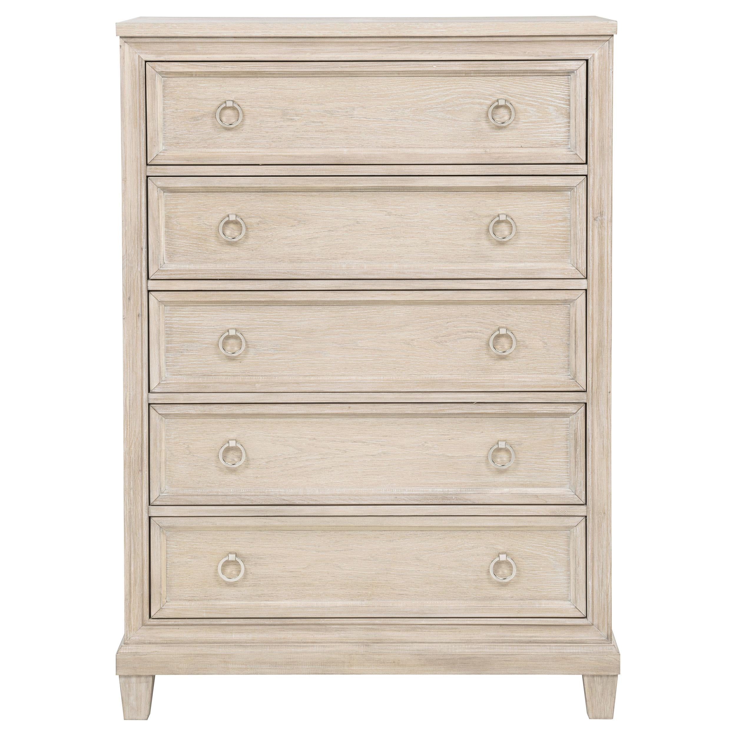  Coaster Furniture Pembroke 215925 5-drawer Chest - Washed Oak IMAGE 9