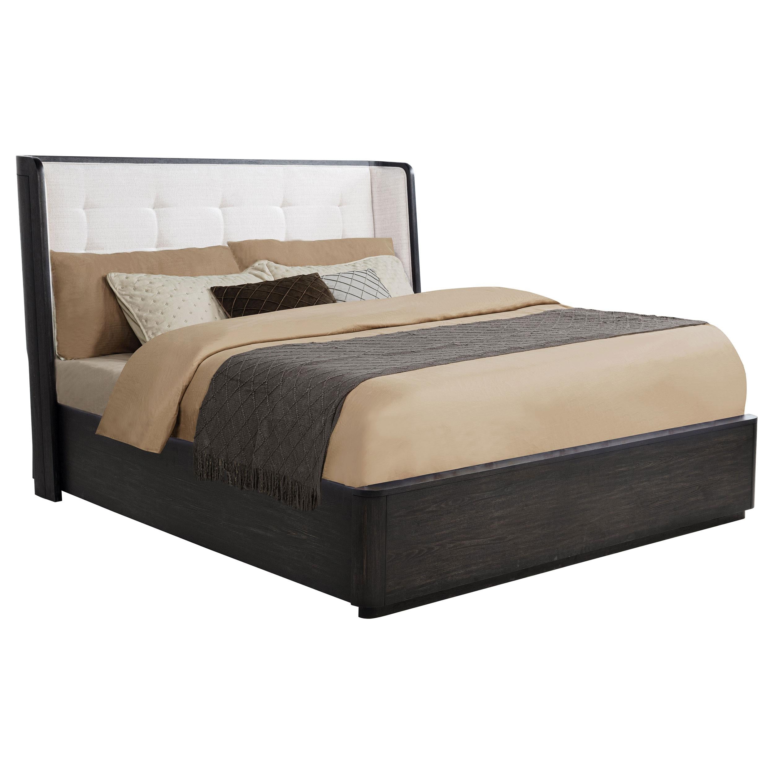  Coaster Furniture Leandro 222491KW 55-inch California King Wingback Bed - Burnished Black IMAGE 11