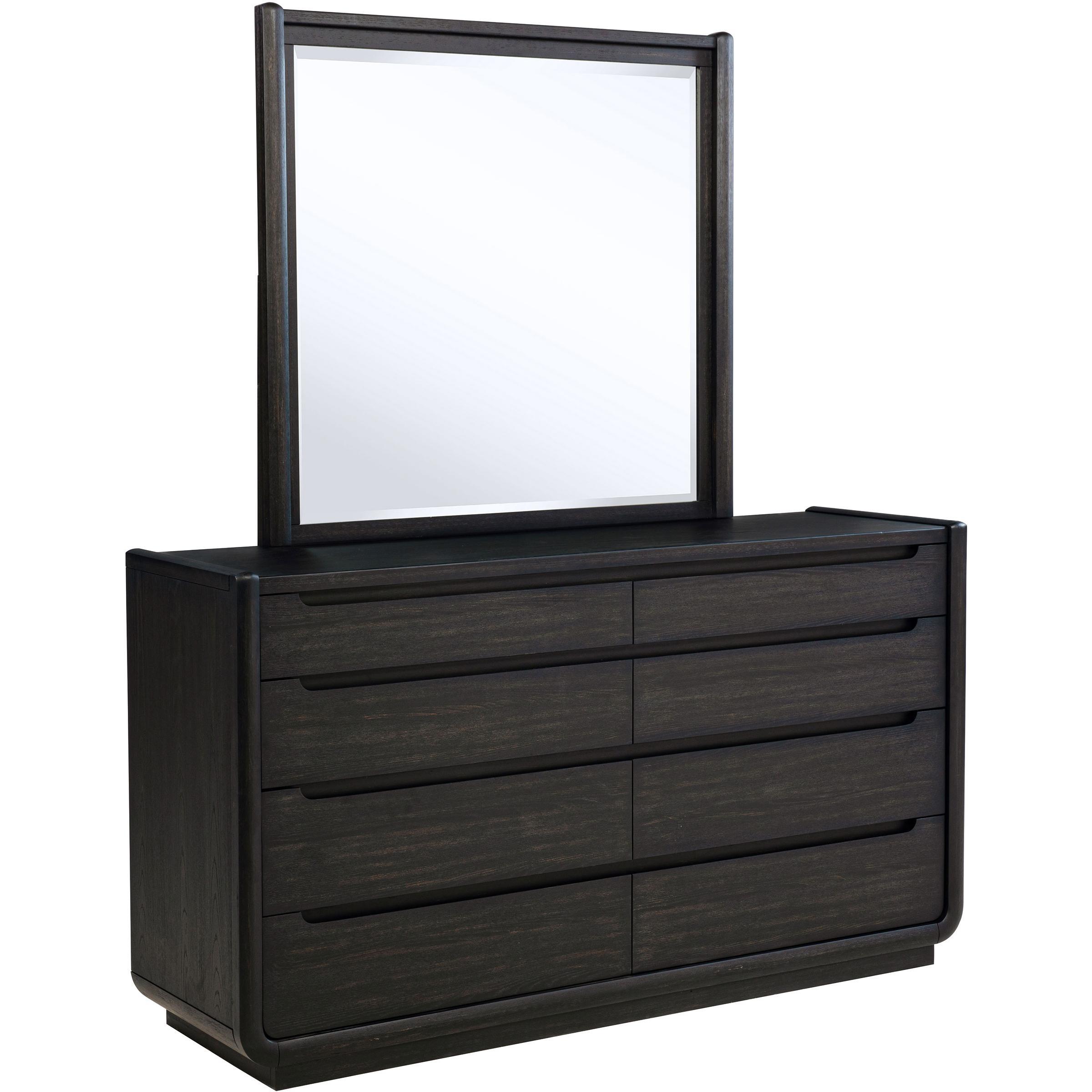  Coaster Furniture Leandro 222493M 8-drawer Bedroom Dresser with Mirror - Burnished Black IMAGE 1
