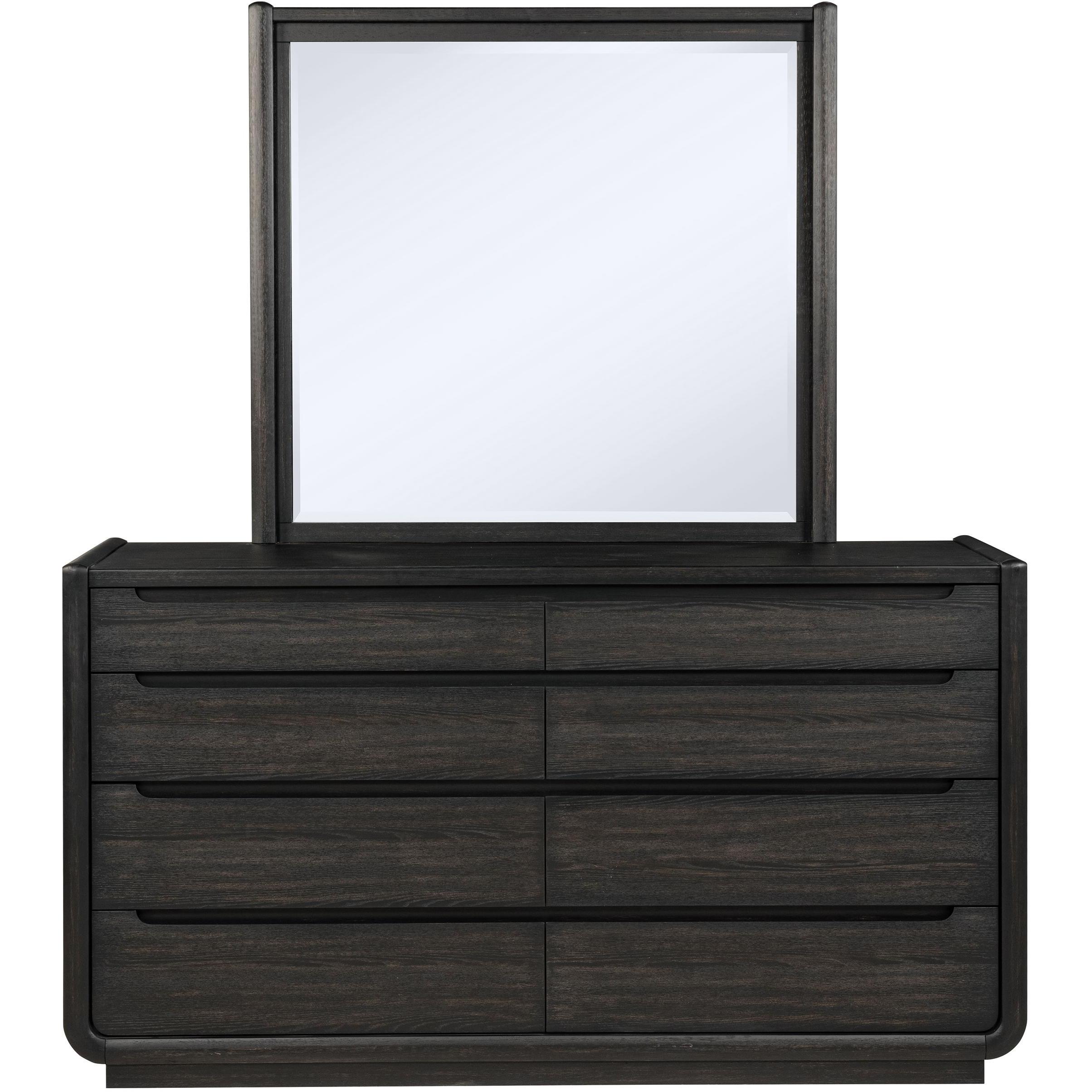  Coaster Furniture Leandro 222493M 8-drawer Bedroom Dresser with Mirror - Burnished Black IMAGE 3