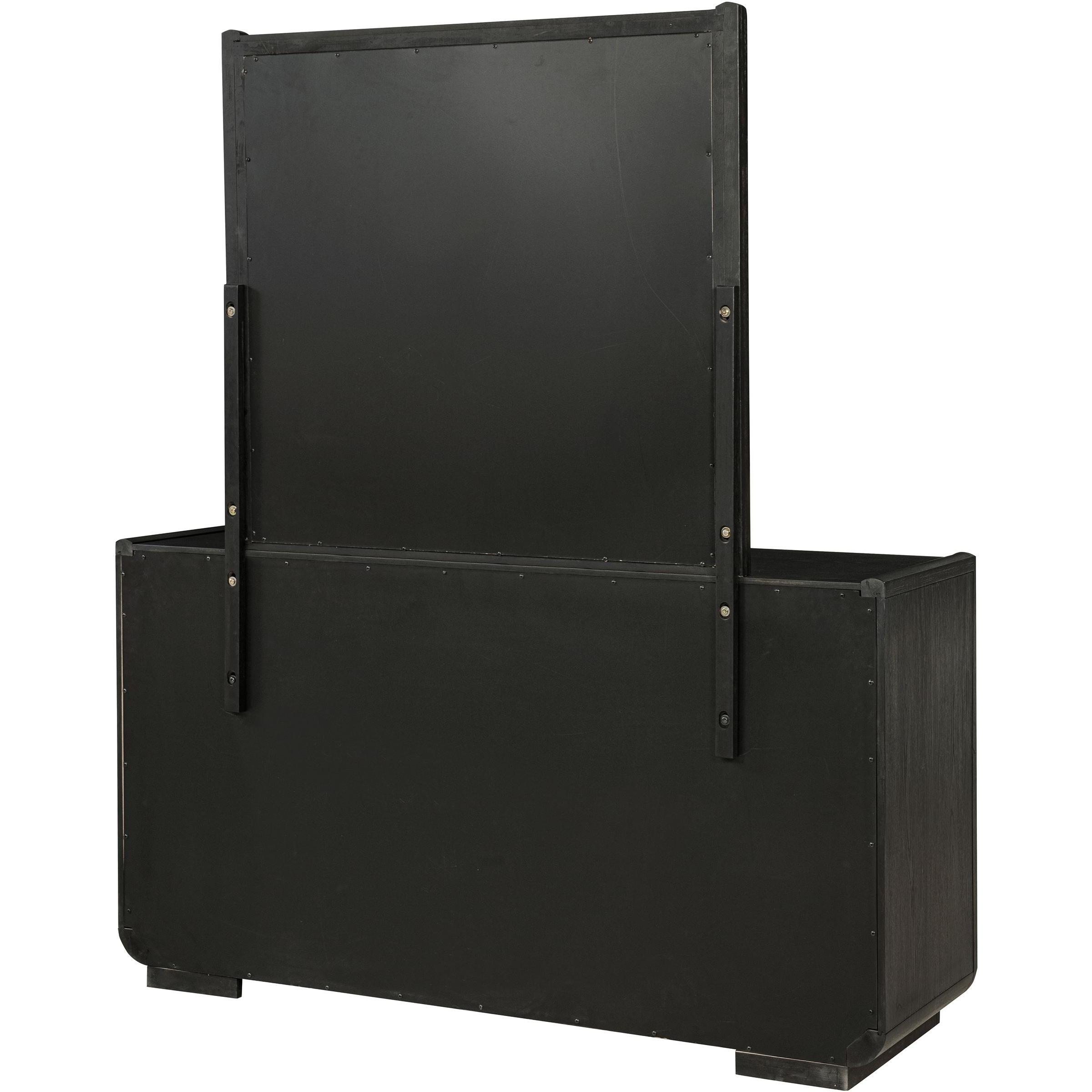  Coaster Furniture Leandro 222493M 8-drawer Bedroom Dresser with Mirror - Burnished Black IMAGE 8