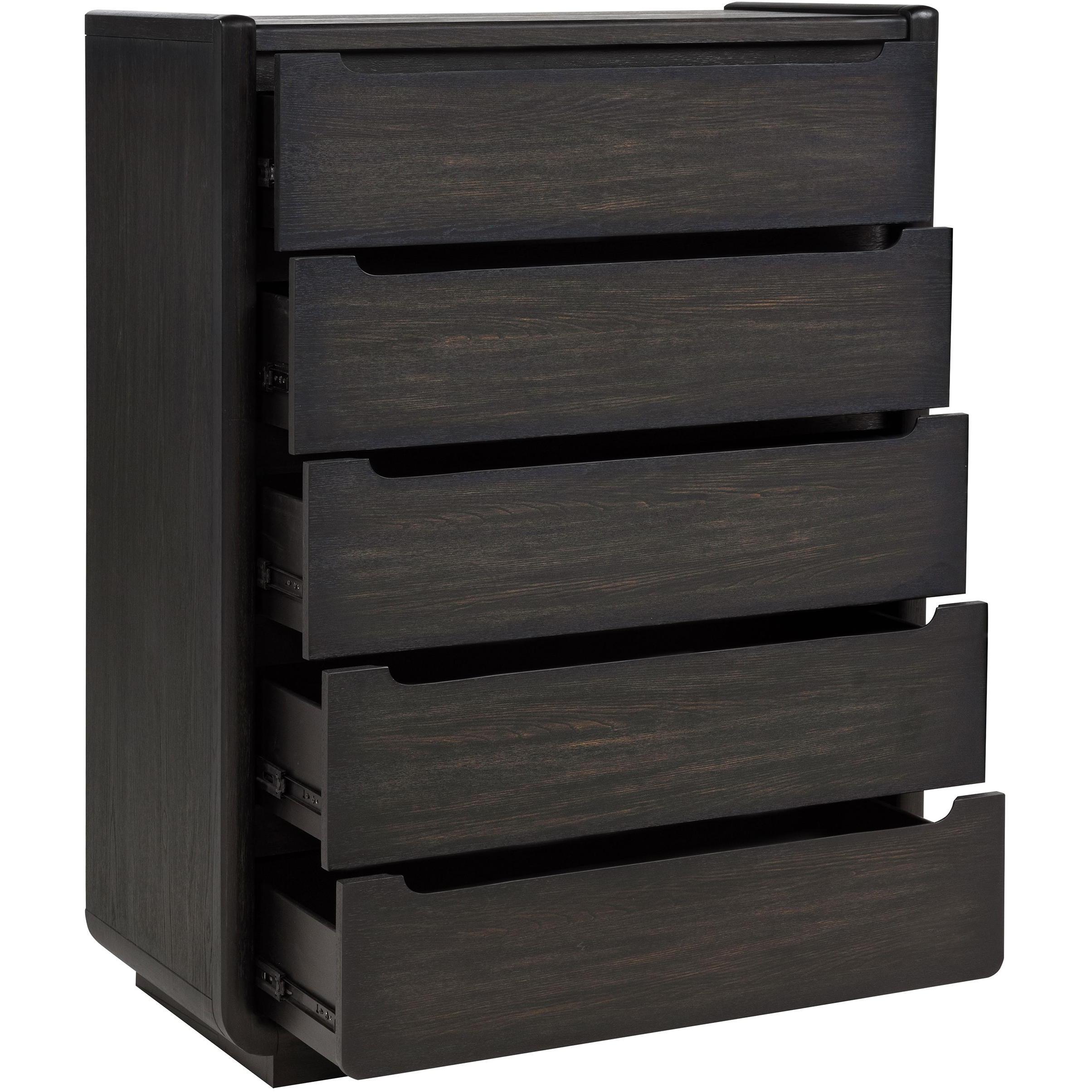  Coaster Furniture Leandro 222495 5-drawer Bedroom Chest - Burnished Black IMAGE 10