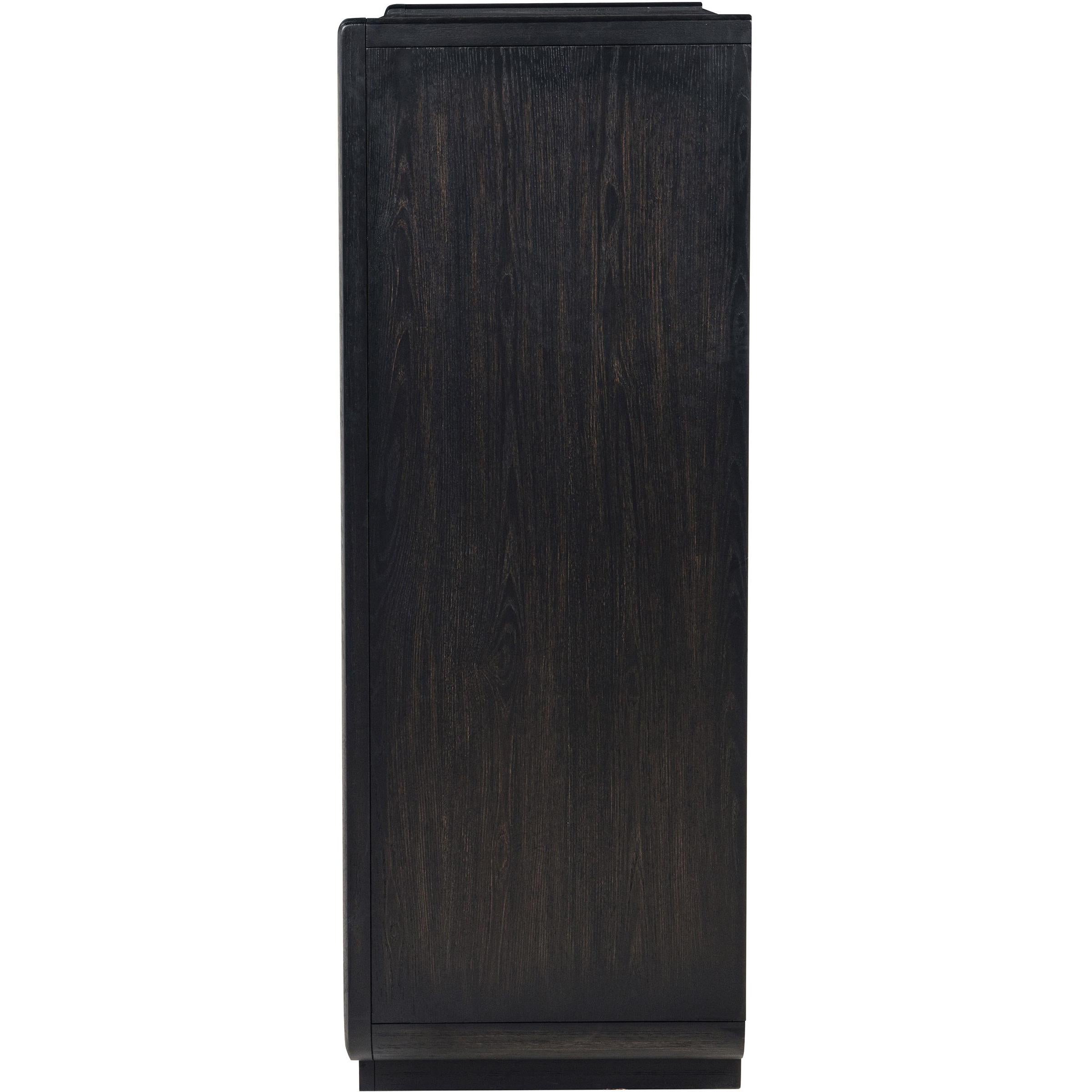  Coaster Furniture Leandro 222495 5-drawer Bedroom Chest - Burnished Black IMAGE 5