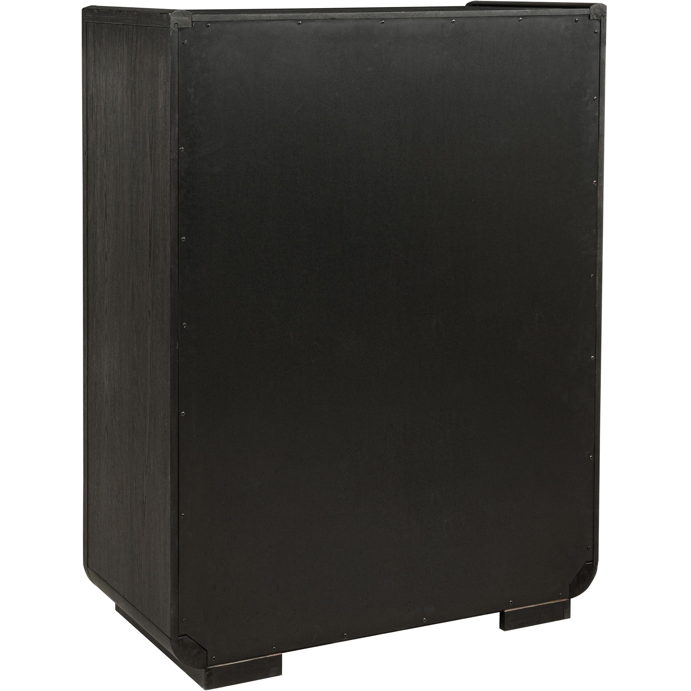  Coaster Furniture Leandro 222495 5-drawer Bedroom Chest - Burnished Black IMAGE 6