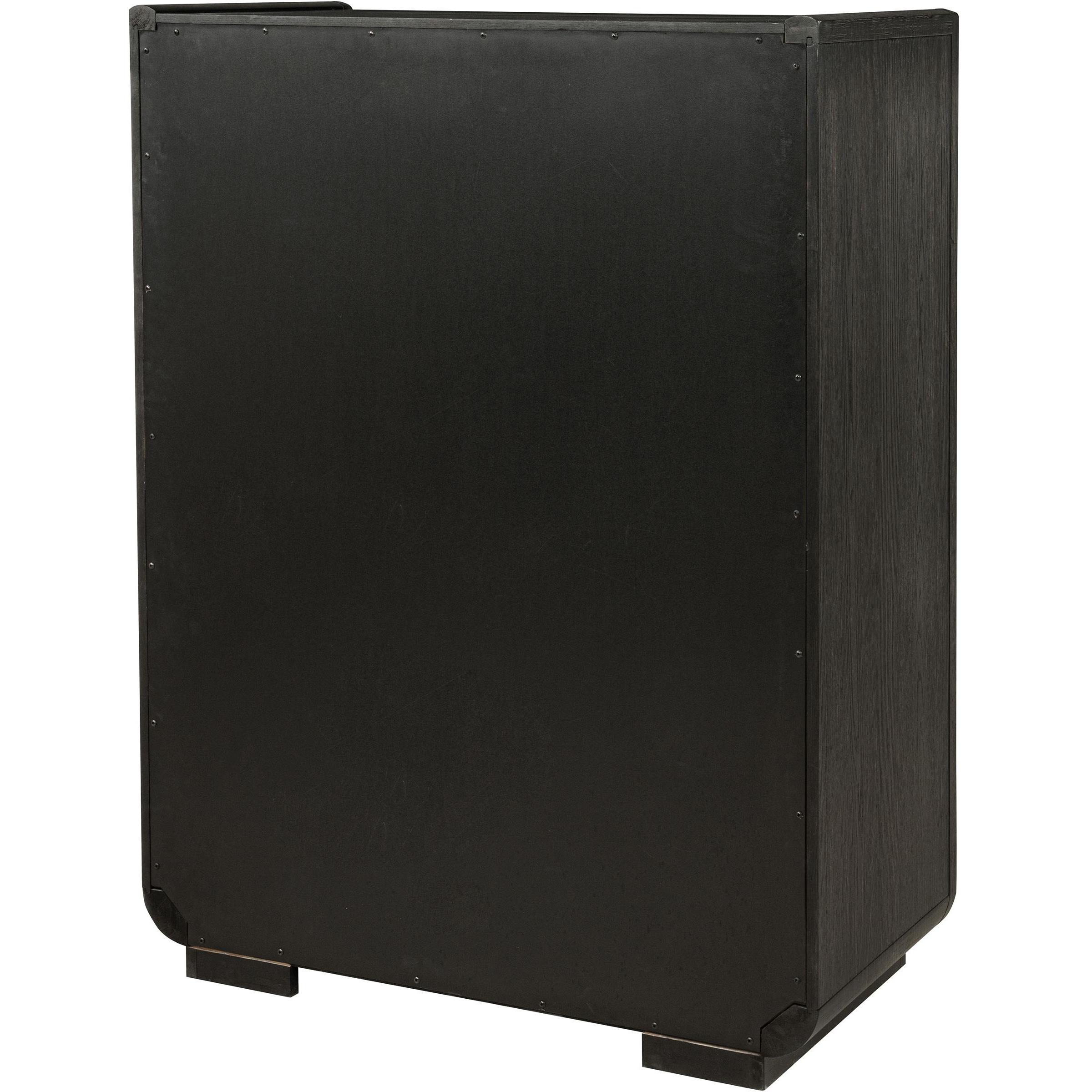  Coaster Furniture Leandro 222495 5-drawer Bedroom Chest - Burnished Black IMAGE 8