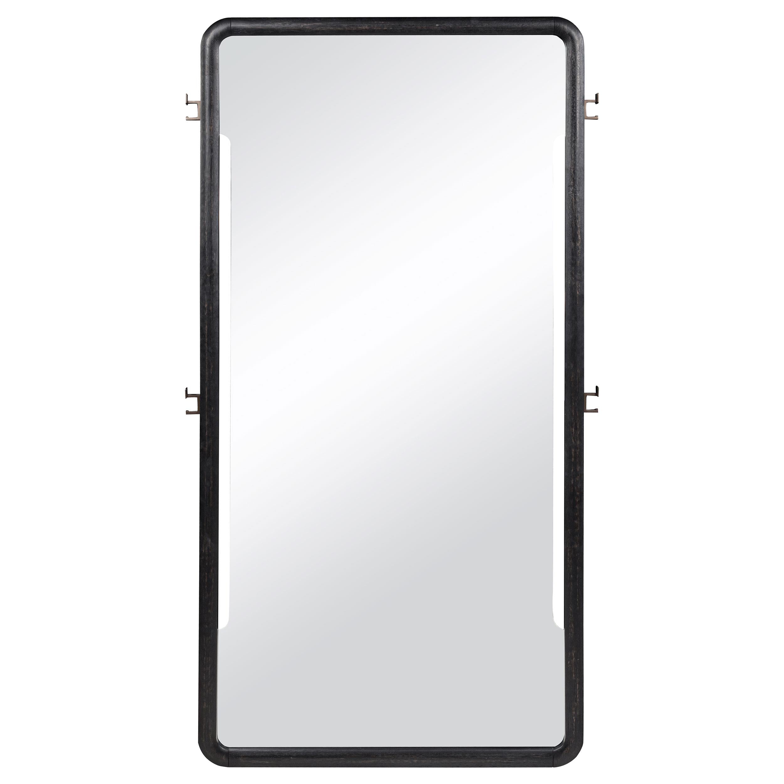  Coaster Furniture Leandro 222498 76-inch Full Length Floor Mirror - Burnished Black IMAGE 2