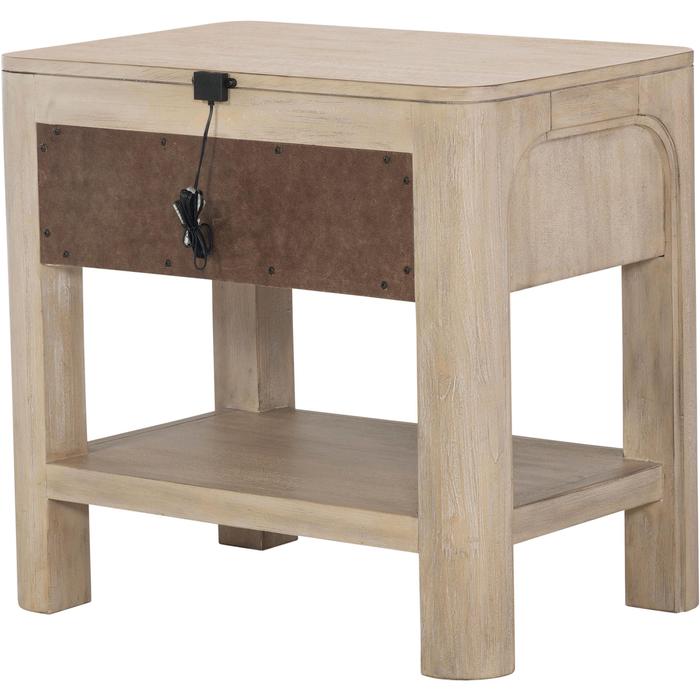  Coaster Furniture Solano 222522 1-drawer Nightstand Bedside Table - Weathered Mango IMAGE 8