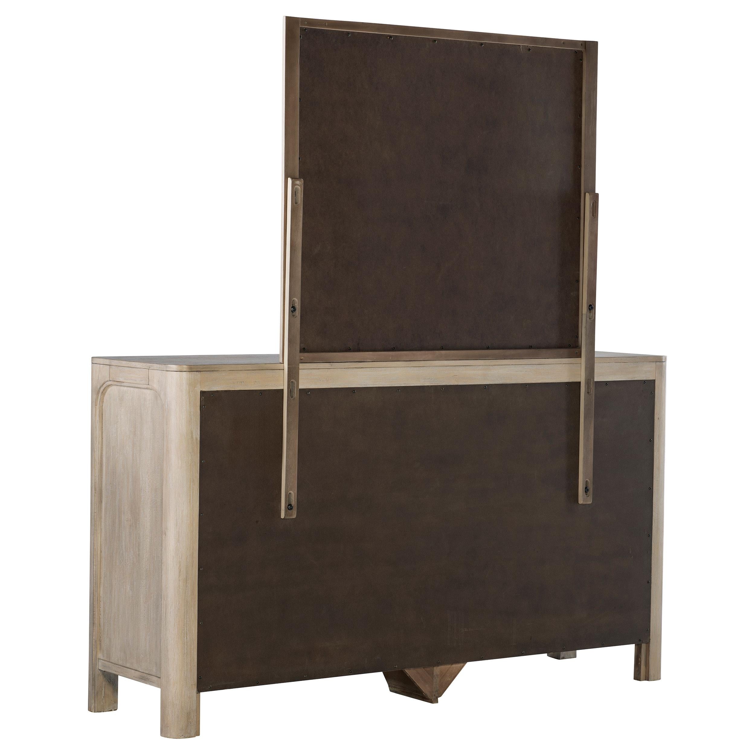  Coaster Furniture Solano 222523M 9-drawer Bedroom Dresser with Mirror - Weathered Mango IMAGE 2