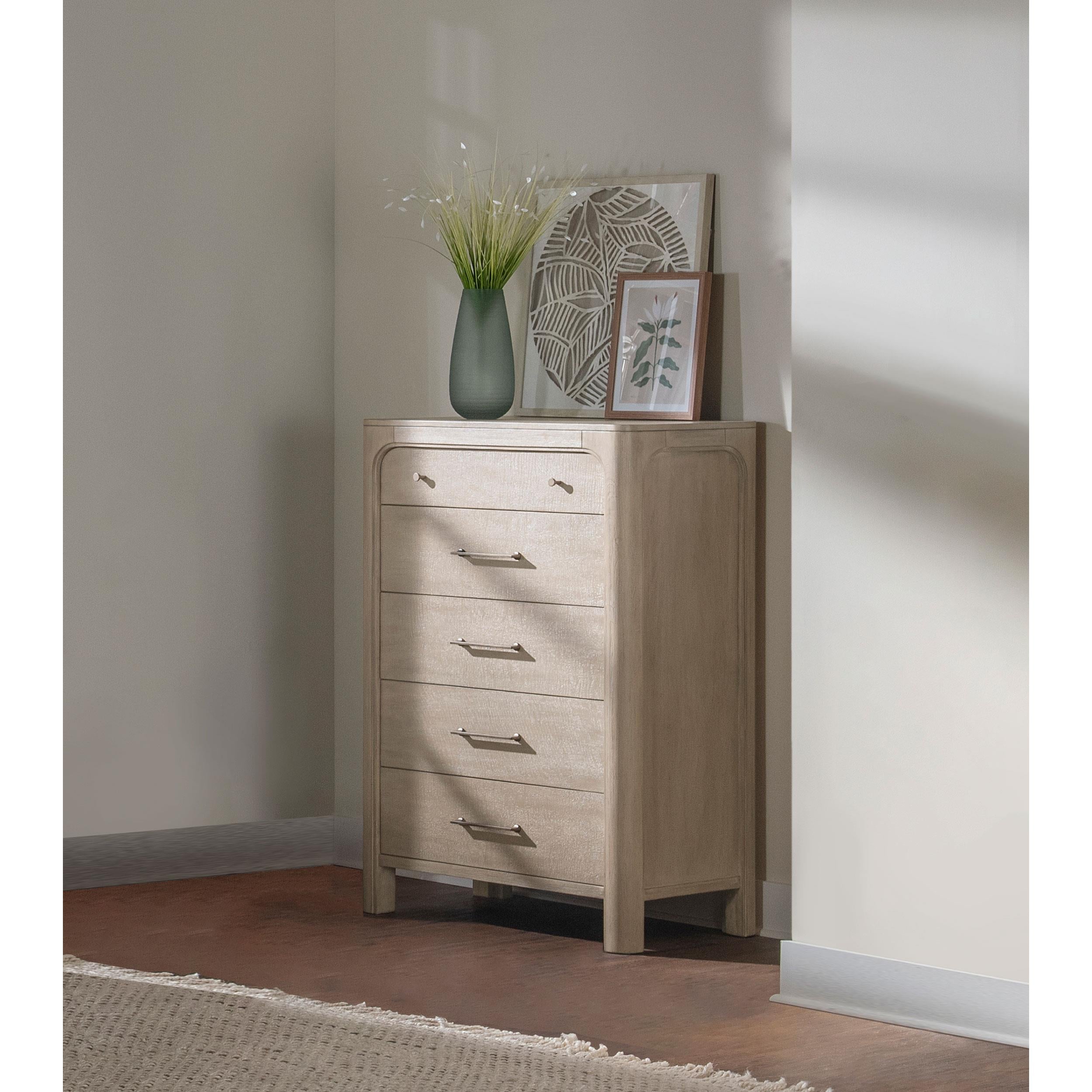  Coaster Furniture Solano 222525 5-drawer Bedroom Chest - Weathered Mango IMAGE 4
