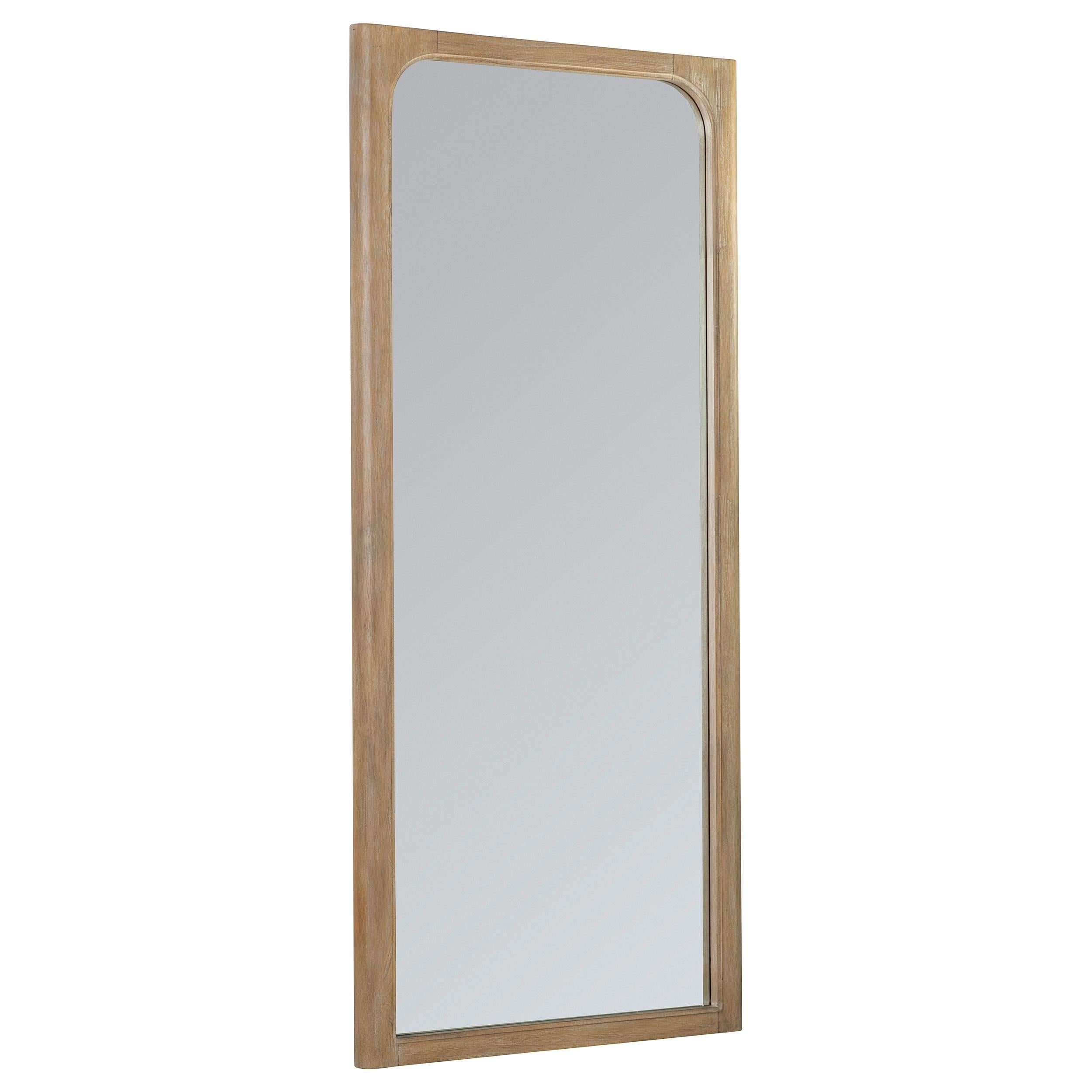  Coaster Furniture Solano 222528 80-inch Full Length Floor Mirror - Weathered Mango IMAGE 2