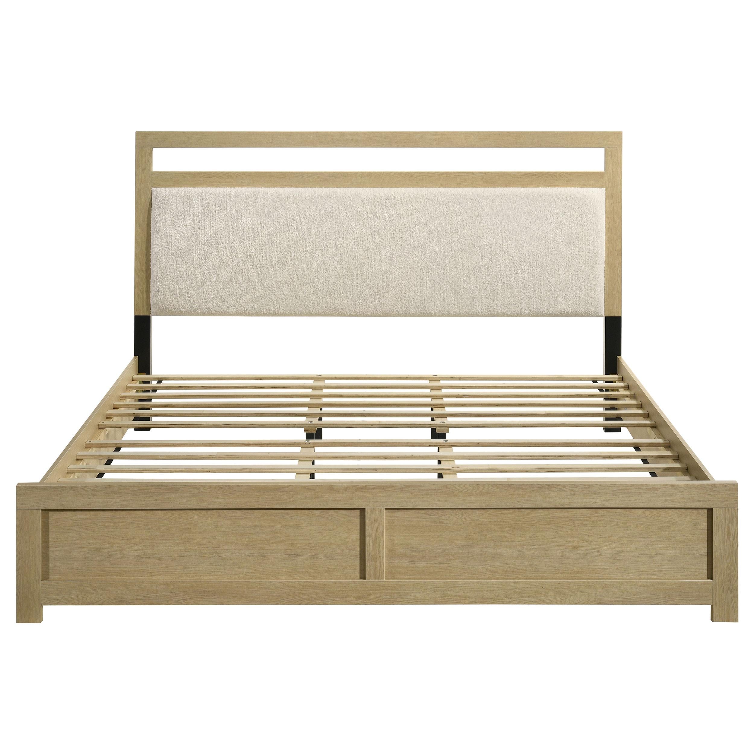  Coaster Furniture Hendricks 222651KE Eastern King Panel Headboard Platform Bed - Light Oak IMAGE 11
