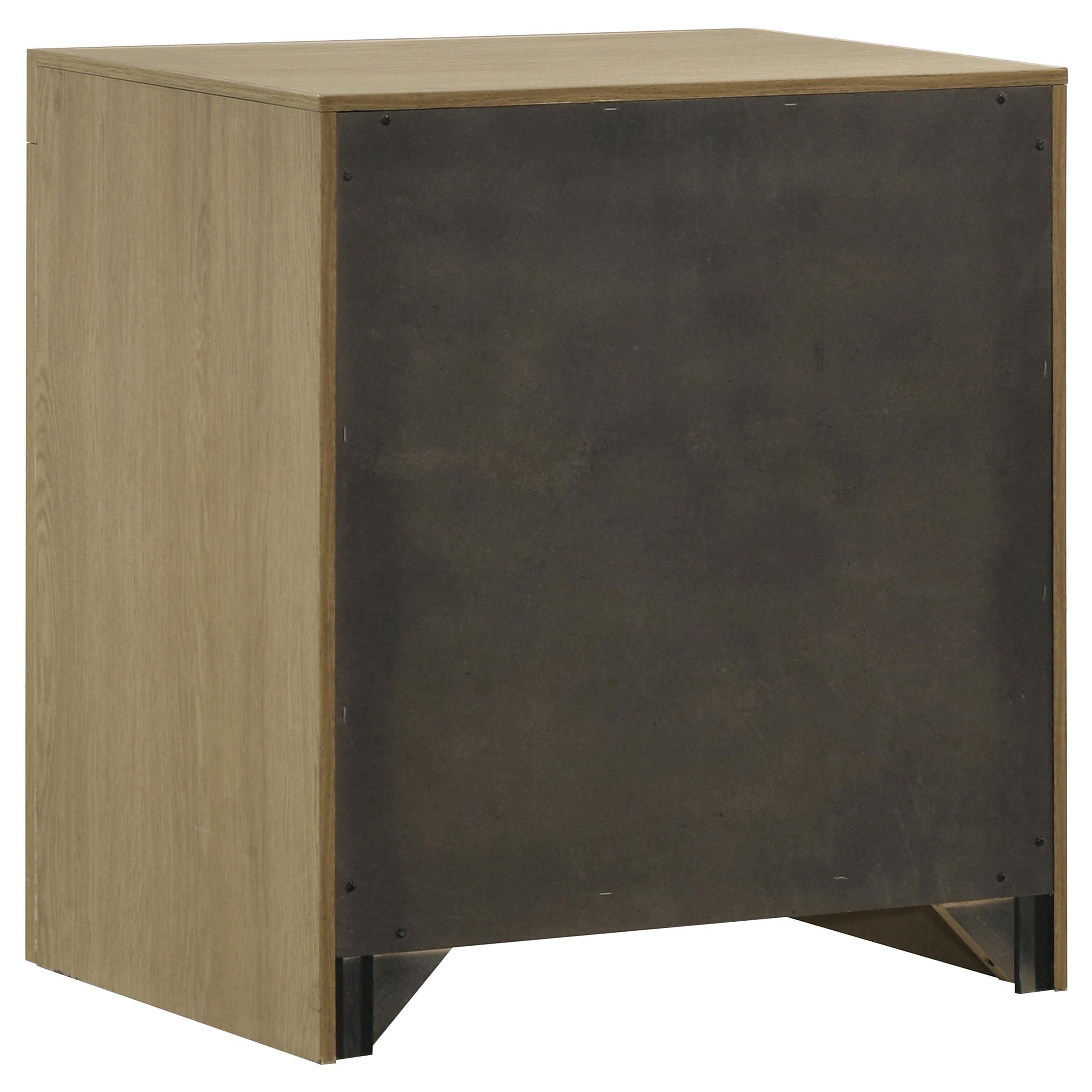  Coaster Furniture Hendricks 222652 1-drawer Nightstand Bedside Table with Cubby - Light Oak IMAGE 3