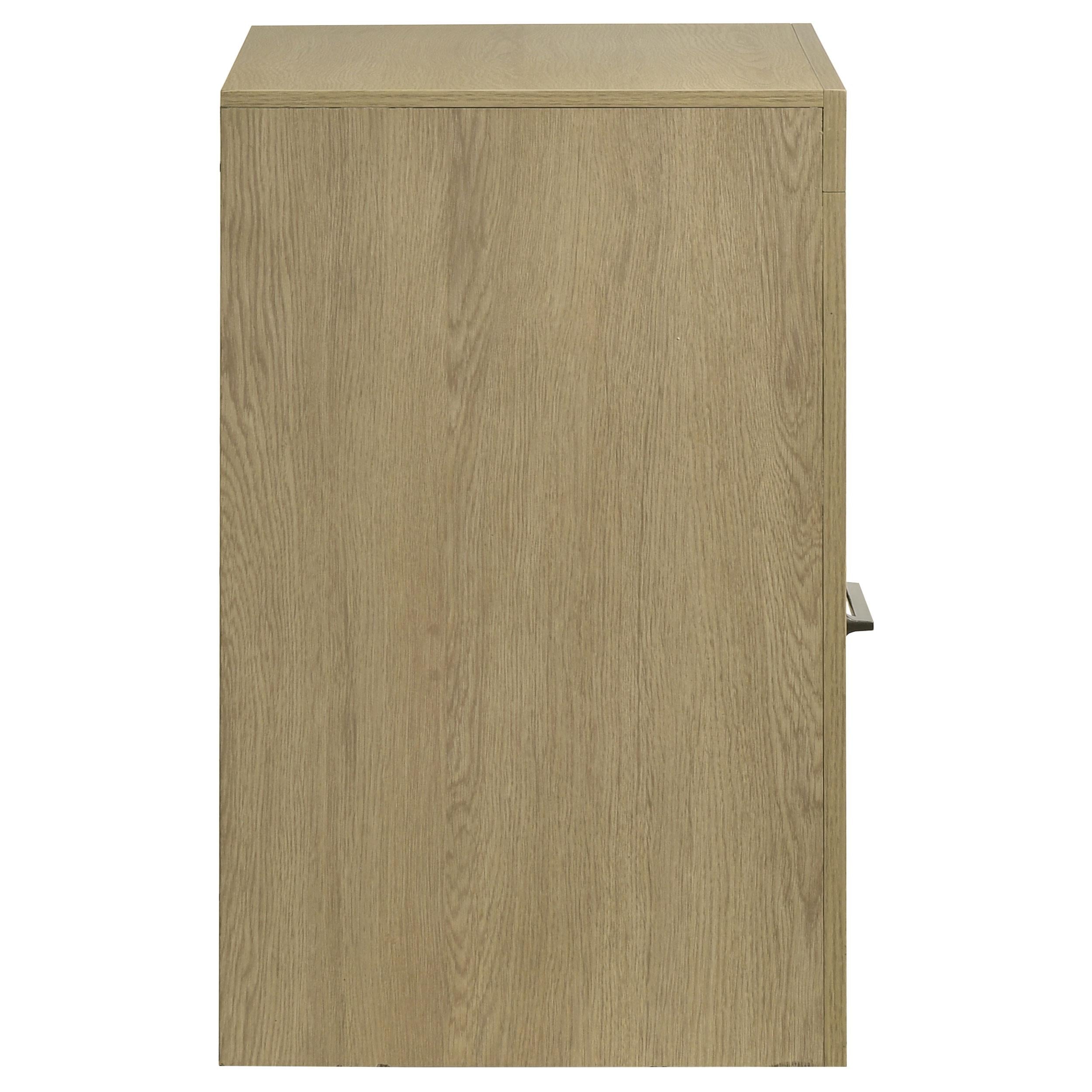  Coaster Furniture Hendricks 222652 1-drawer Nightstand Bedside Table with Cubby - Light Oak IMAGE 9