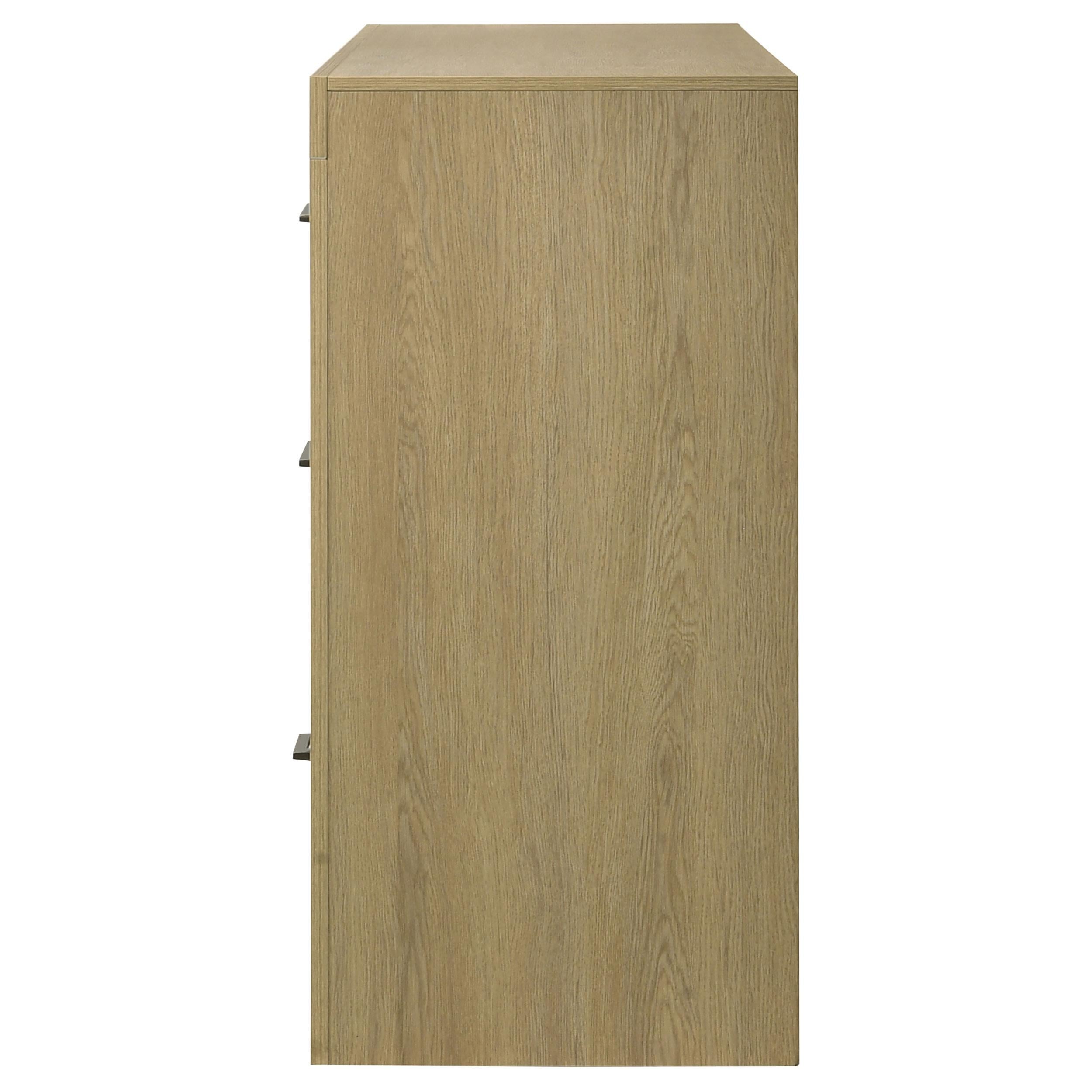  Coaster Furniture Hendricks 222653 6-drawer Bedroom Dresser Storage Cabinet - Light Oak IMAGE 2