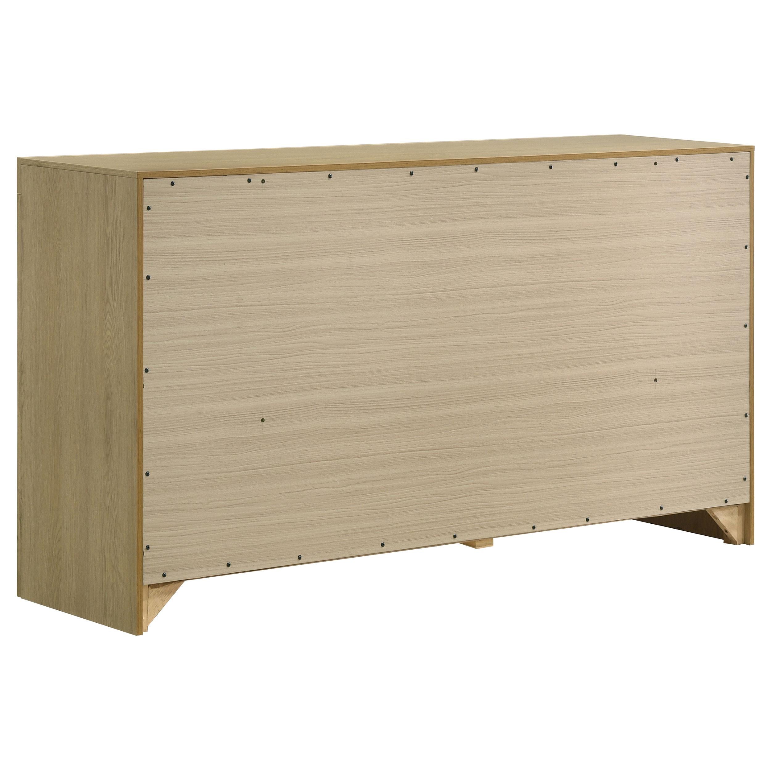  Coaster Furniture Hendricks 222653 6-drawer Bedroom Dresser Storage Cabinet - Light Oak IMAGE 3