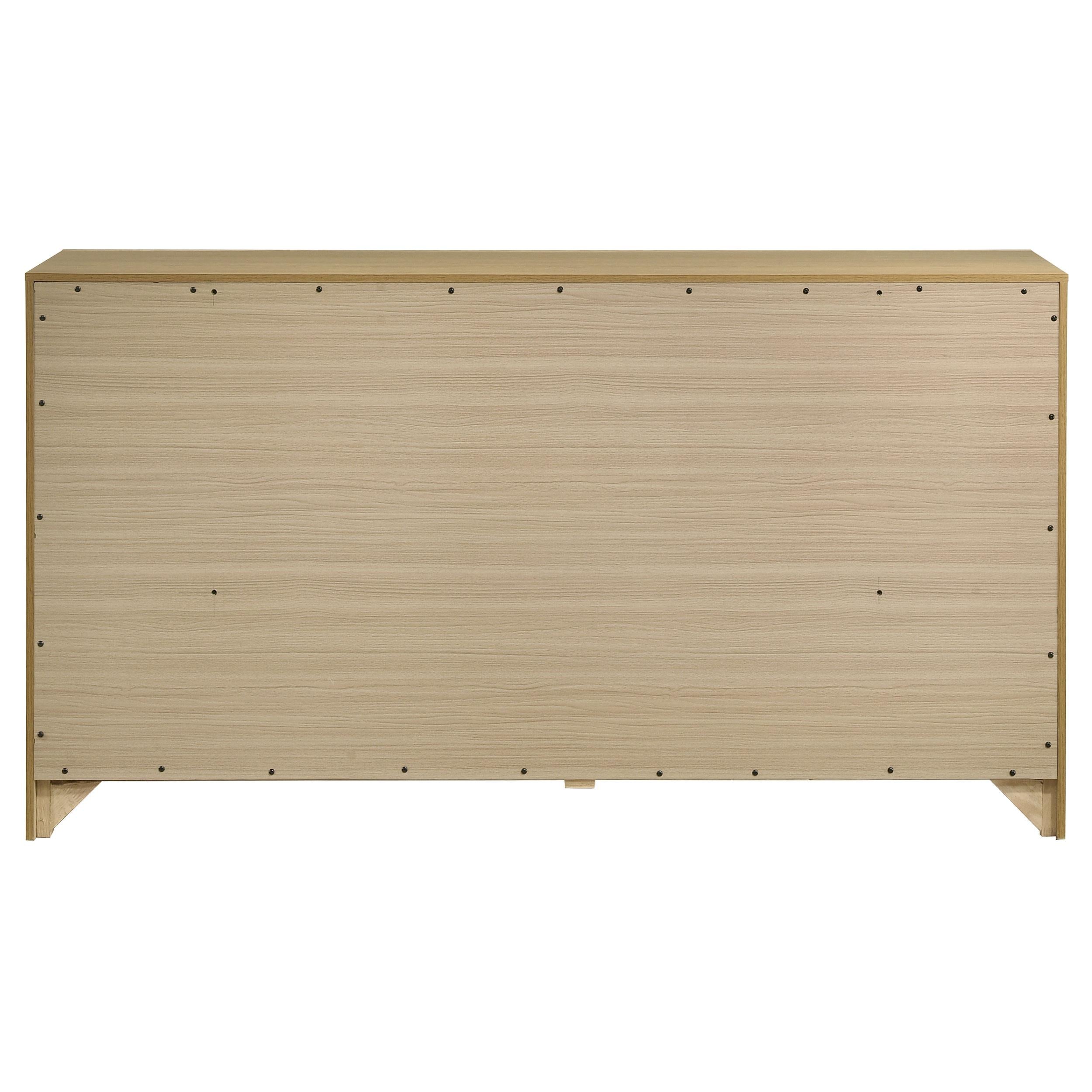  Coaster Furniture Hendricks 222653 6-drawer Bedroom Dresser Storage Cabinet - Light Oak IMAGE 5