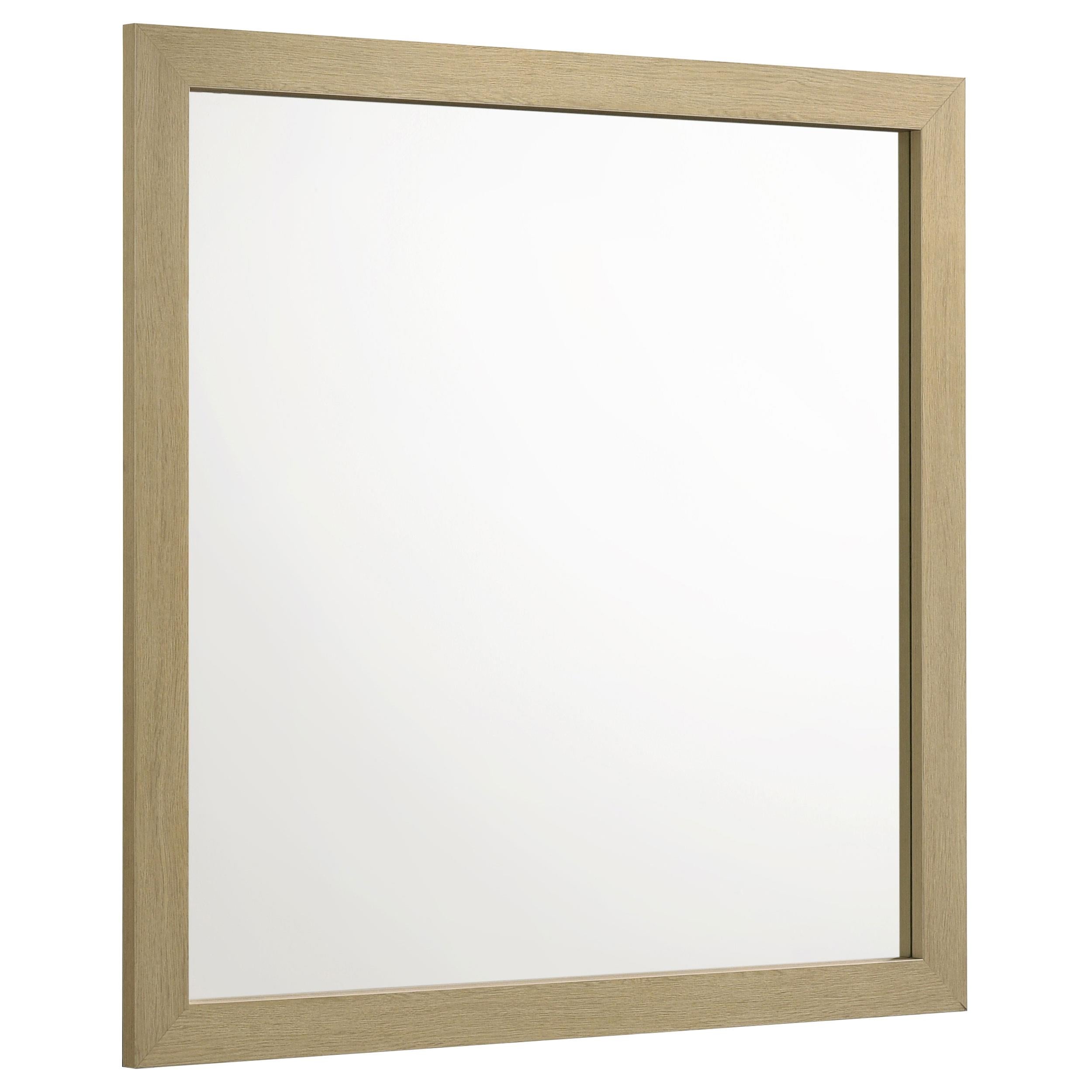  Coaster Furniture Hendricks 222654 Dresser Mirror - Light Oak IMAGE 1