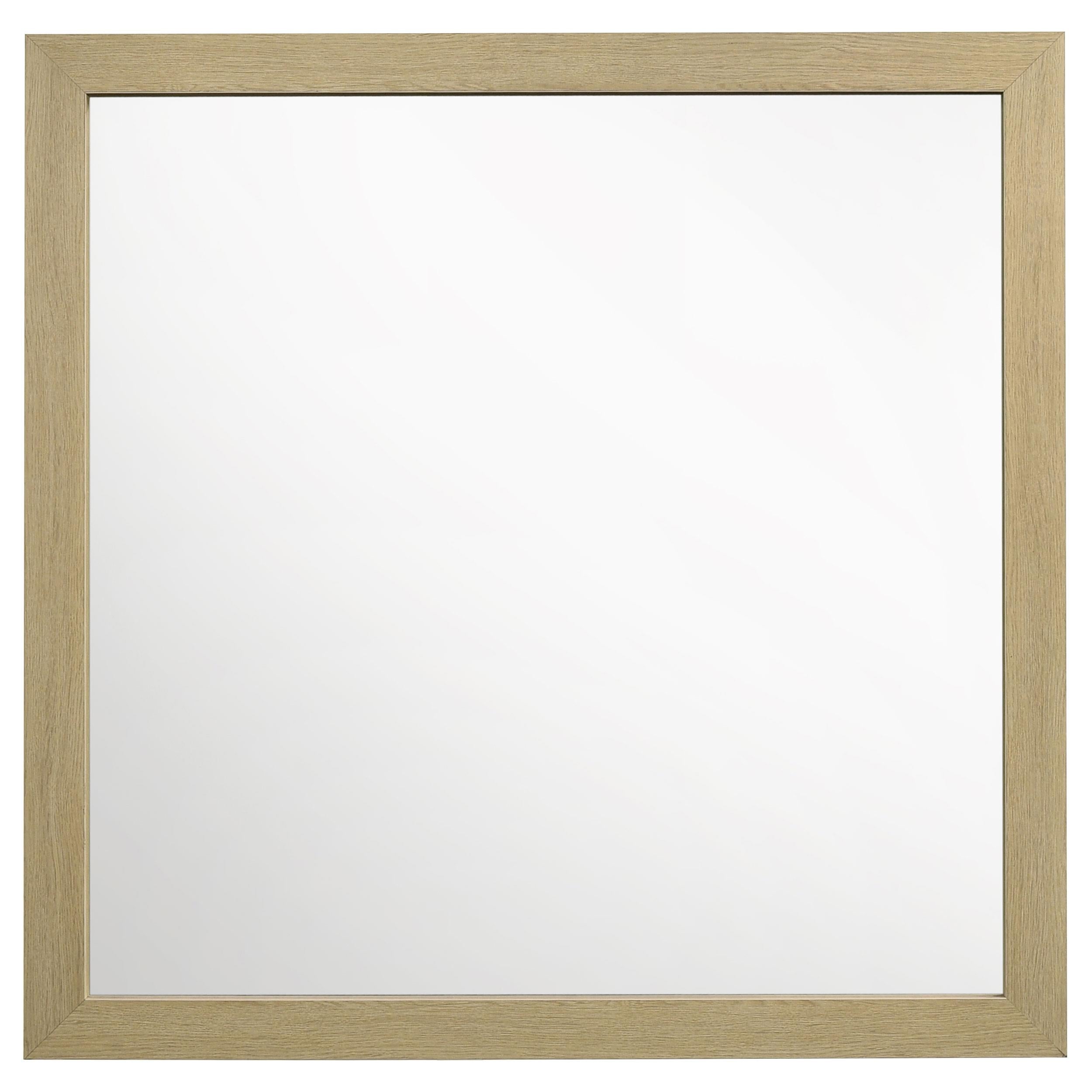  Coaster Furniture Hendricks 222654 Dresser Mirror - Light Oak IMAGE 2