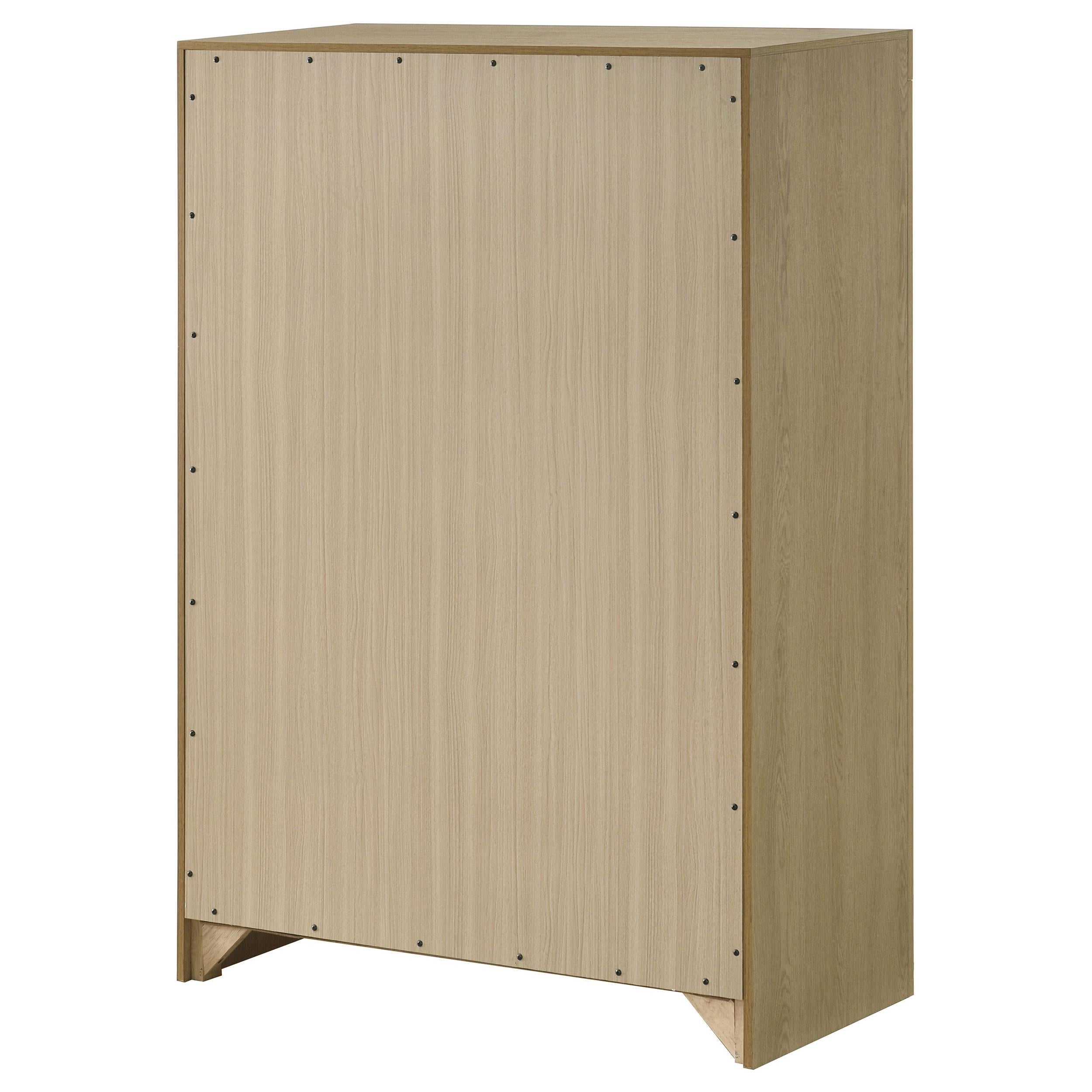  Coaster Furniture Hendricks 222655 5-drawer Bedroom Chest - Light Oak IMAGE 10