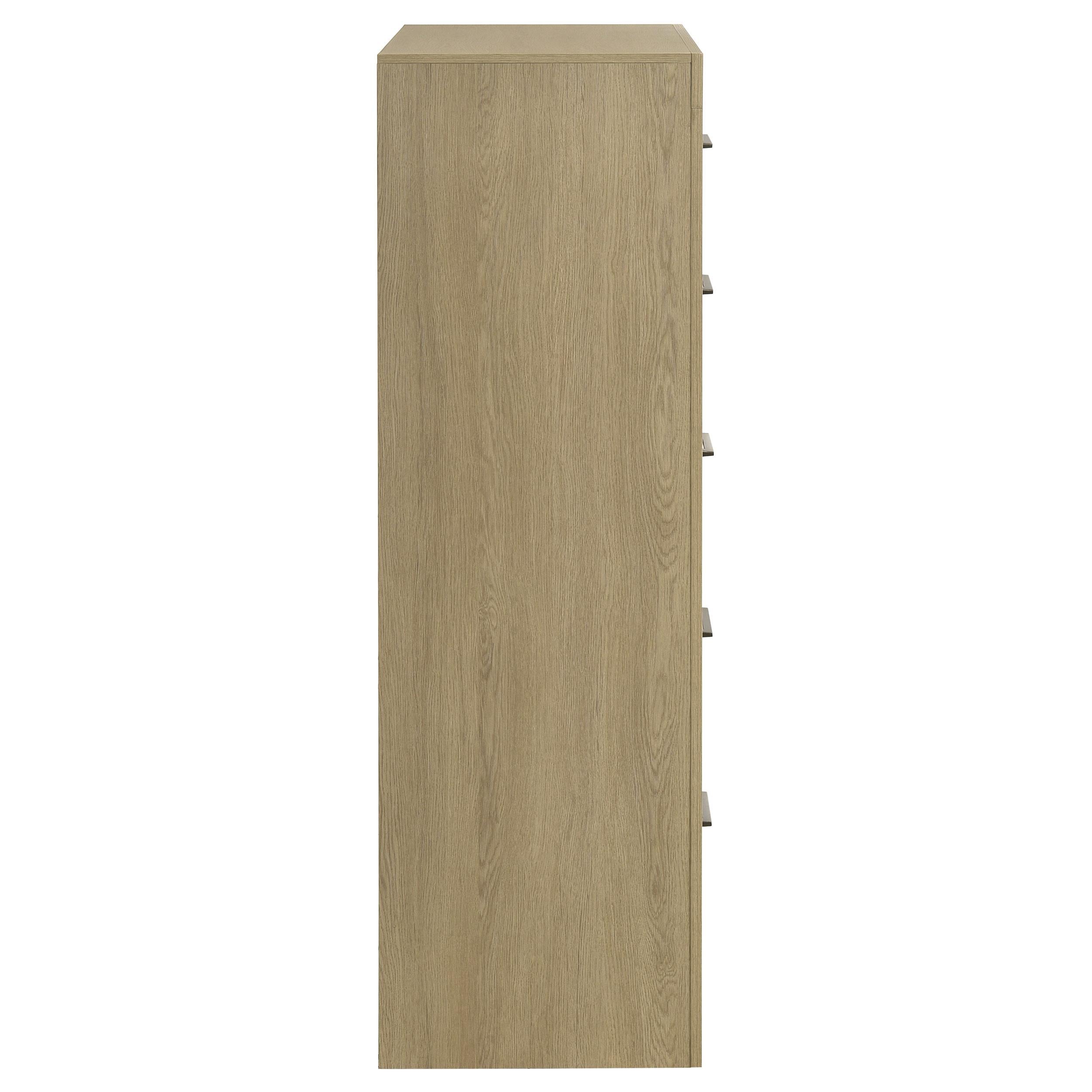  Coaster Furniture Hendricks 222655 5-drawer Bedroom Chest - Light Oak IMAGE 3