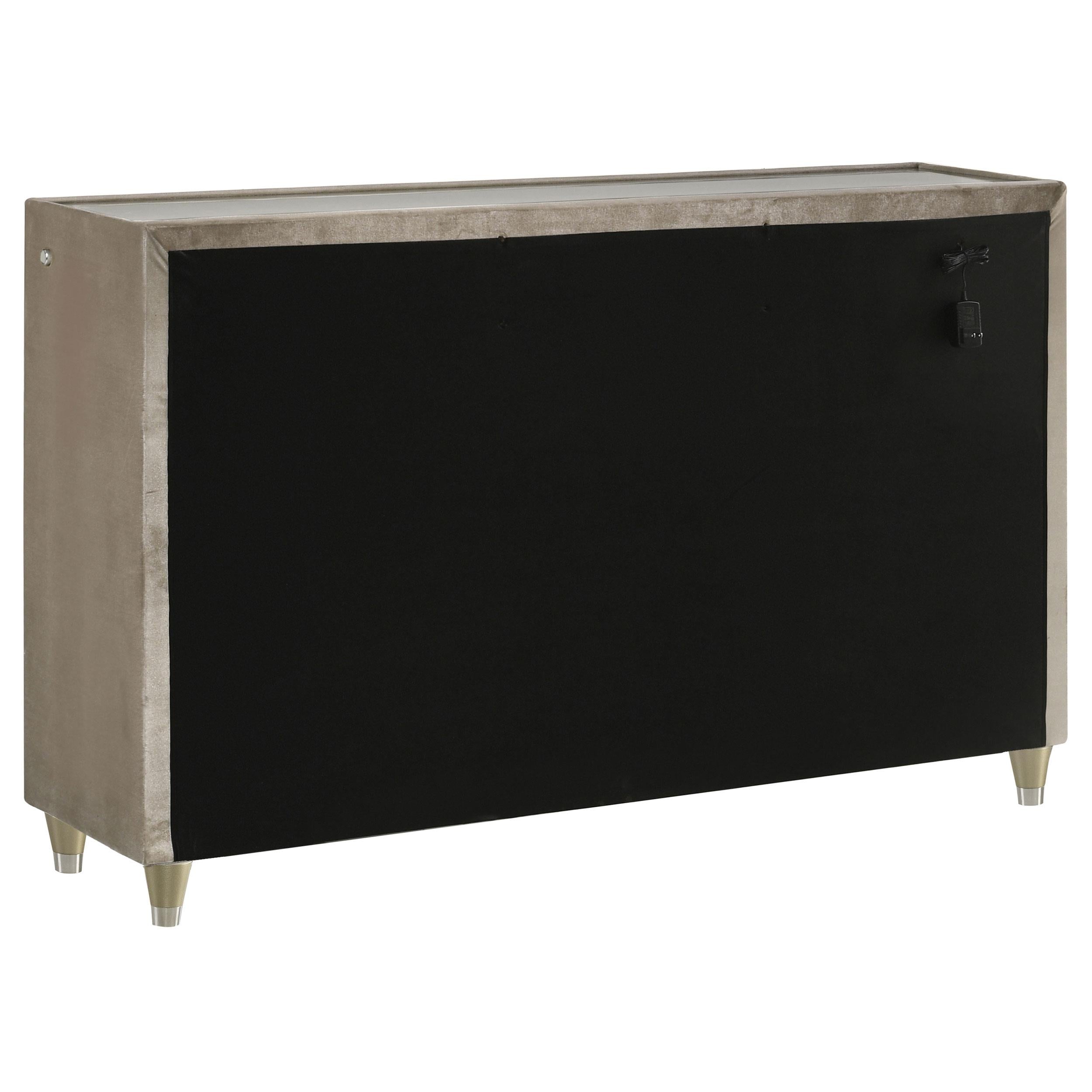  Coaster Furniture Lorient 222663 8-drawer LED Bedroom Dresser Cabinet - Ivory/Camel IMAGE 2