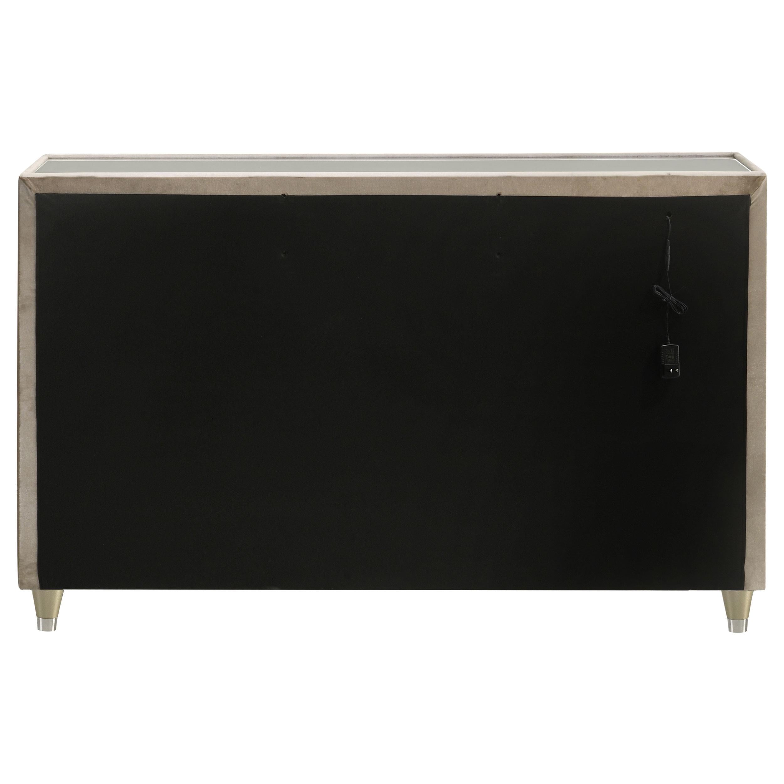  Coaster Furniture Lorient 222663 8-drawer LED Bedroom Dresser Cabinet - Ivory/Camel IMAGE 3