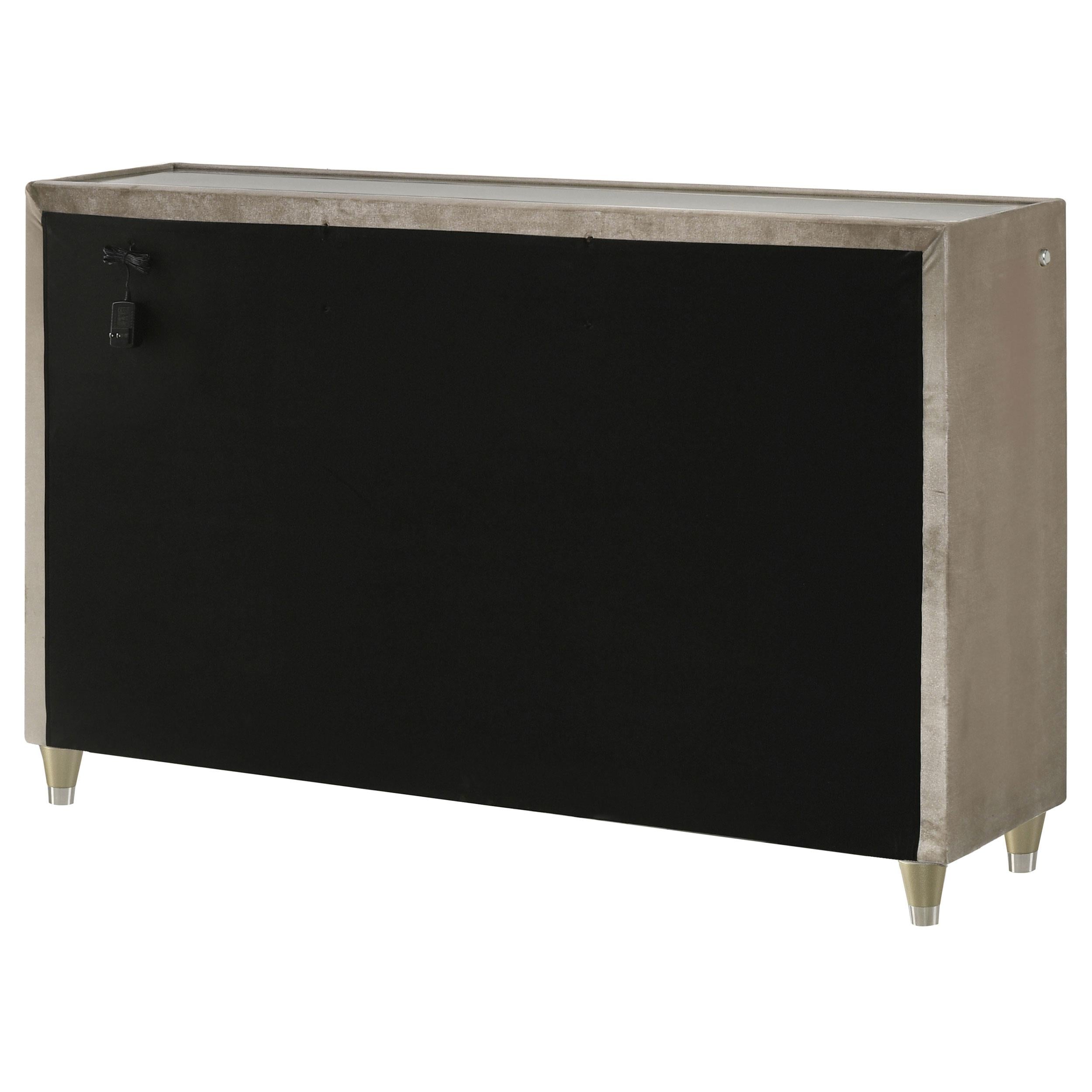  Coaster Furniture Lorient 222663 8-drawer LED Bedroom Dresser Cabinet - Ivory/Camel IMAGE 5