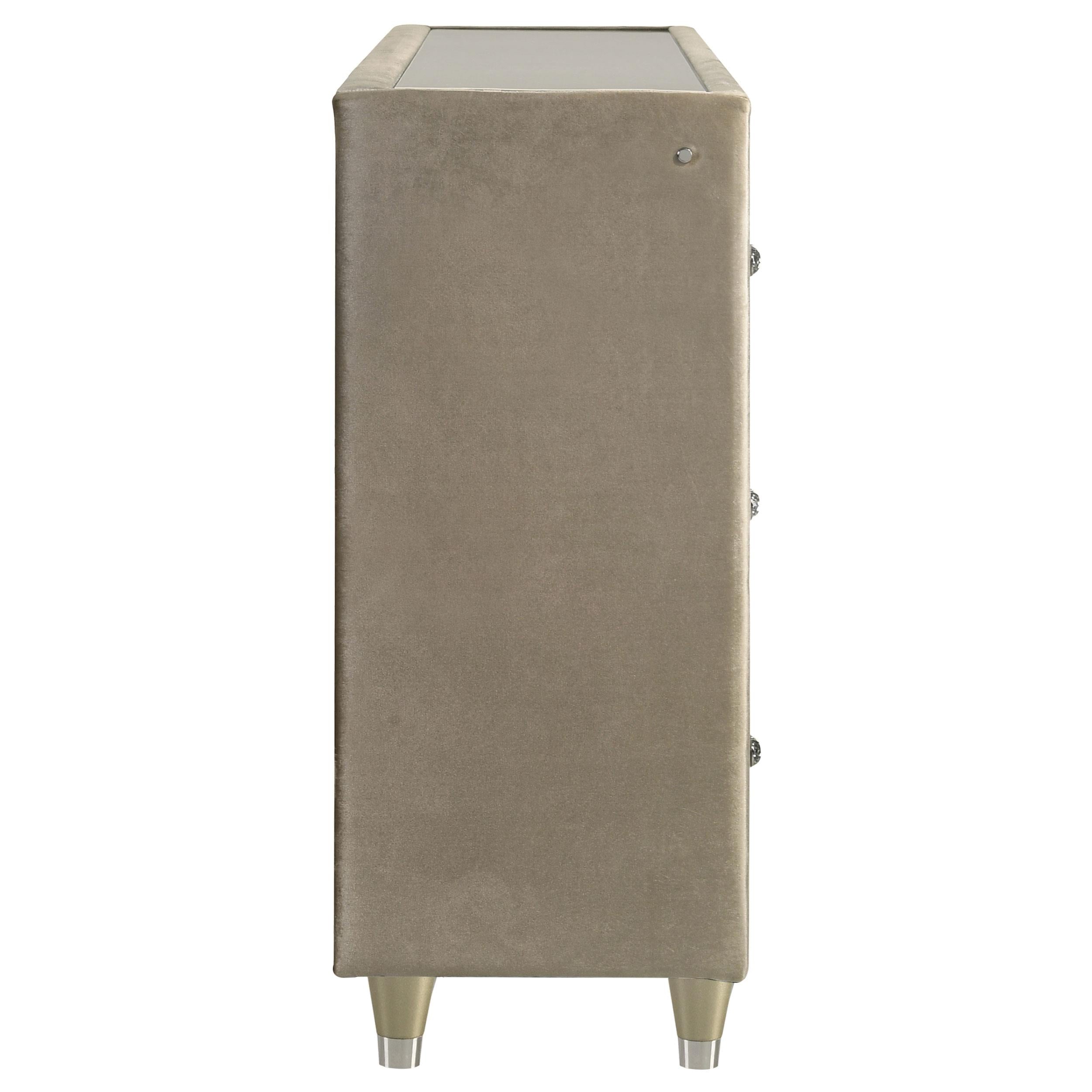  Coaster Furniture Lorient 222663FB 8-drawer LED Bedroom Flame Box Dresser - Ivory Camel IMAGE 8