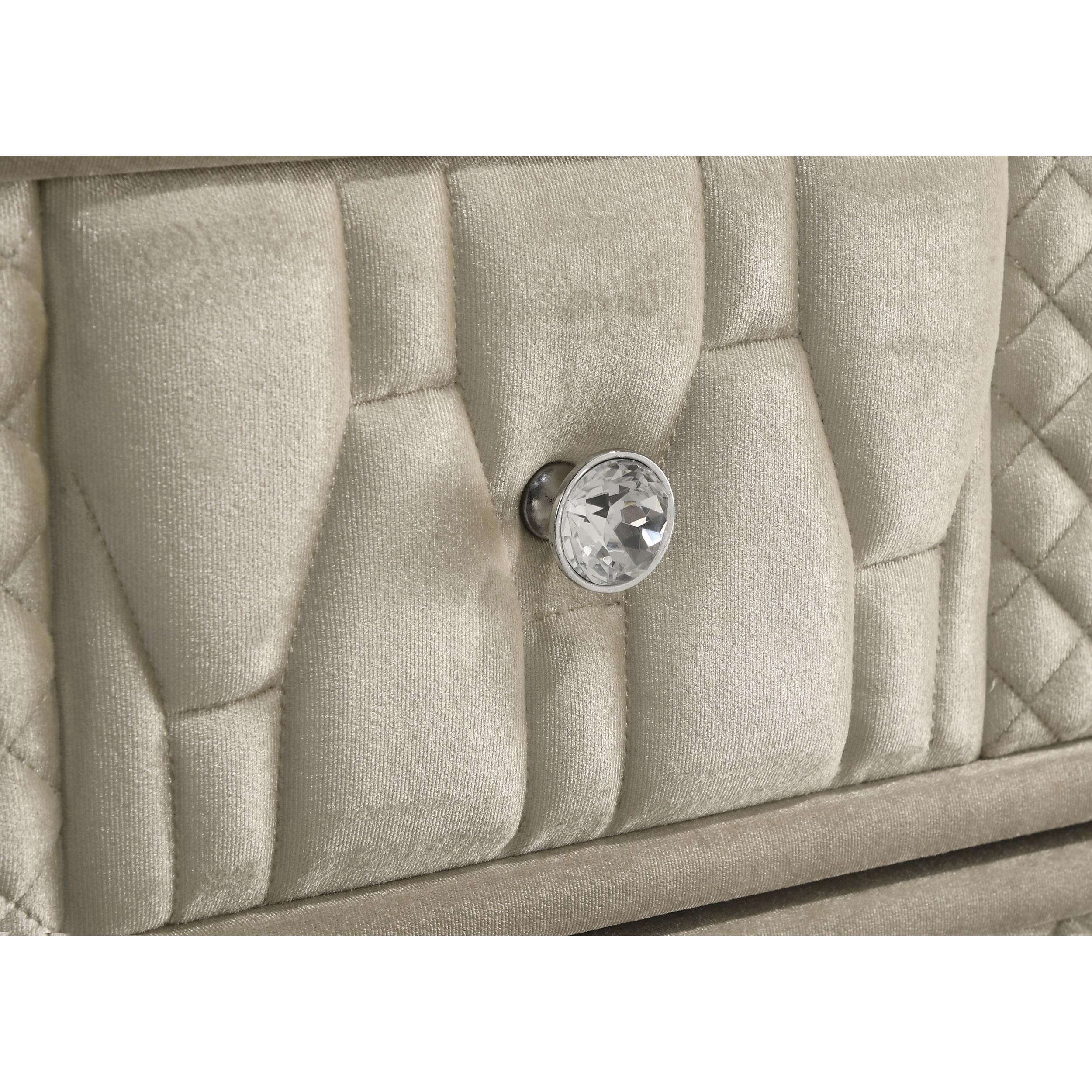  Coaster Furniture Lorient 222663FBM 8-drawer LED Flame Box Dresser and Mirror - Ivory Camel IMAGE 11