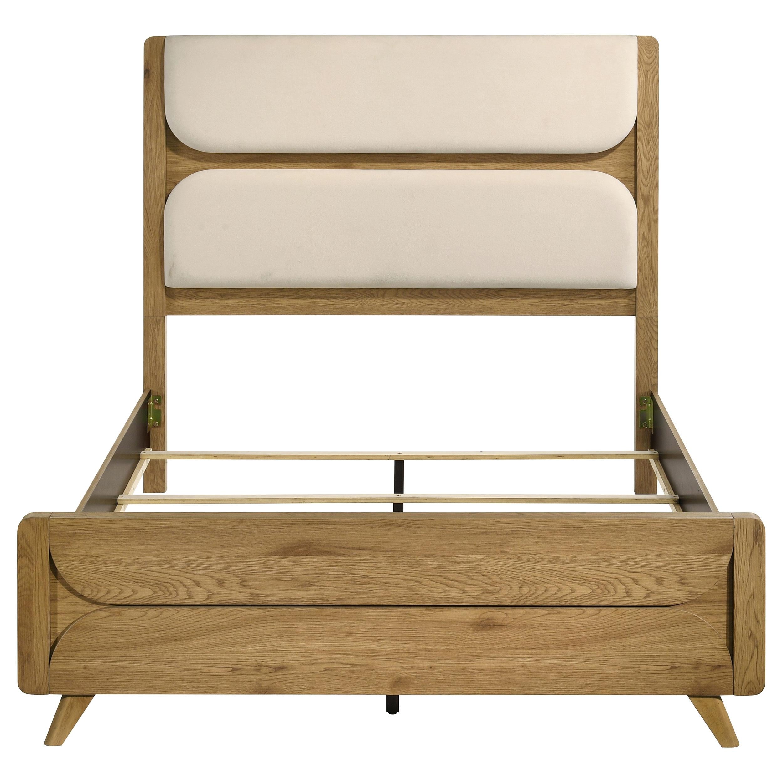 Coaster Furniture Bennett 222901Q 63-inch Queen Upholstered Panel Bed - Cream/Light Oak IMAGE 10