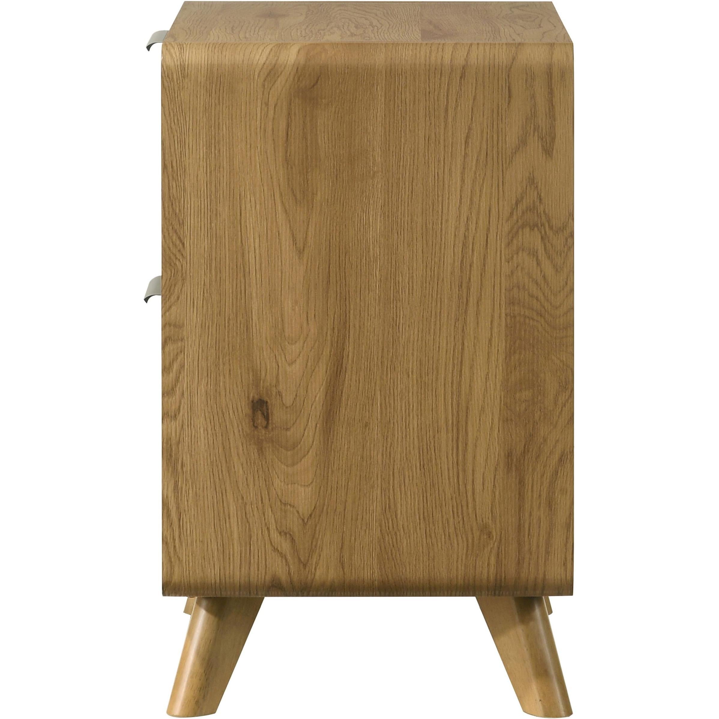  Coaster Furniture Bennett 222902 2-drawer Bedroom Nightstand Bedside Table - Light Oak IMAGE 5