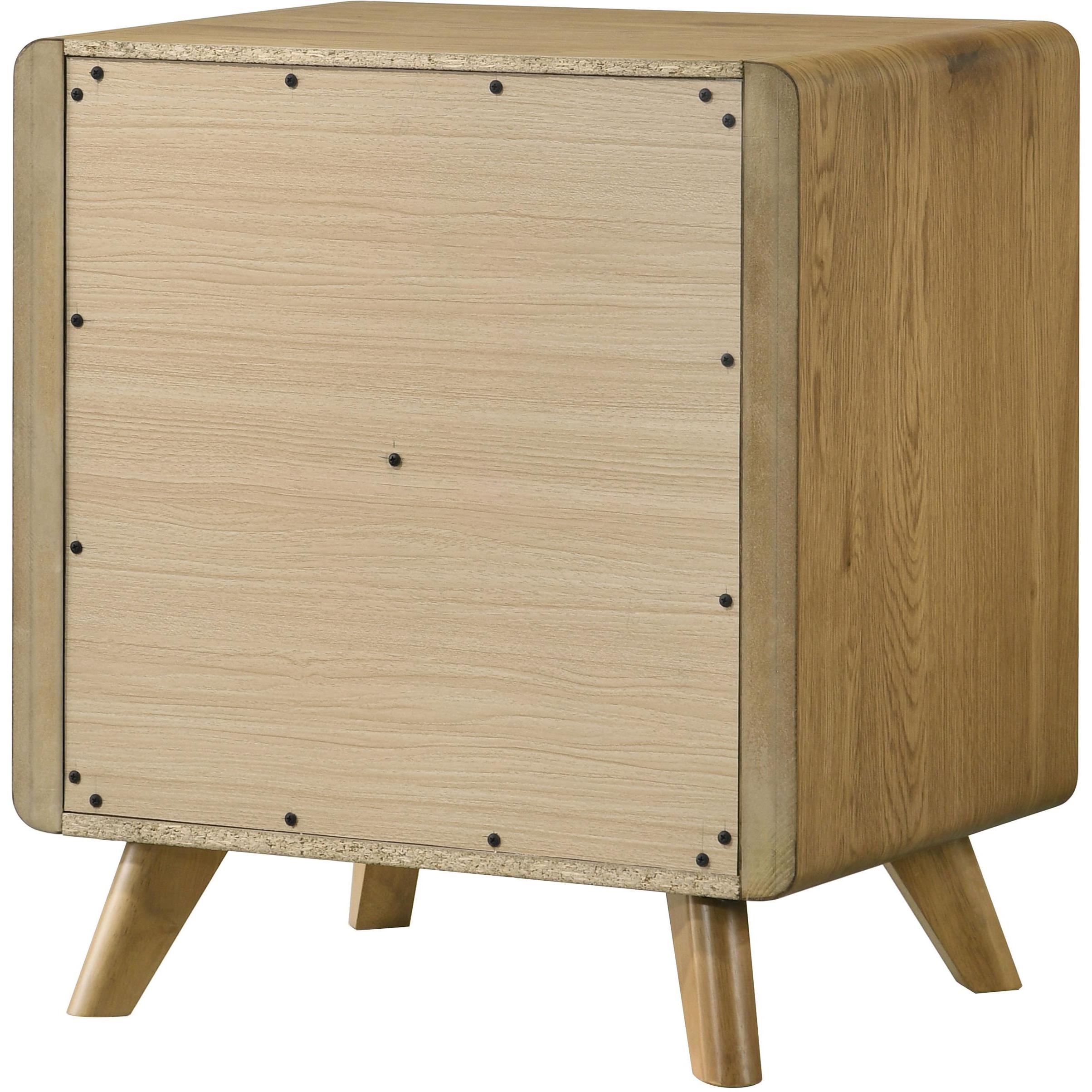  Coaster Furniture Bennett 222902 2-drawer Bedroom Nightstand Bedside Table - Light Oak IMAGE 8