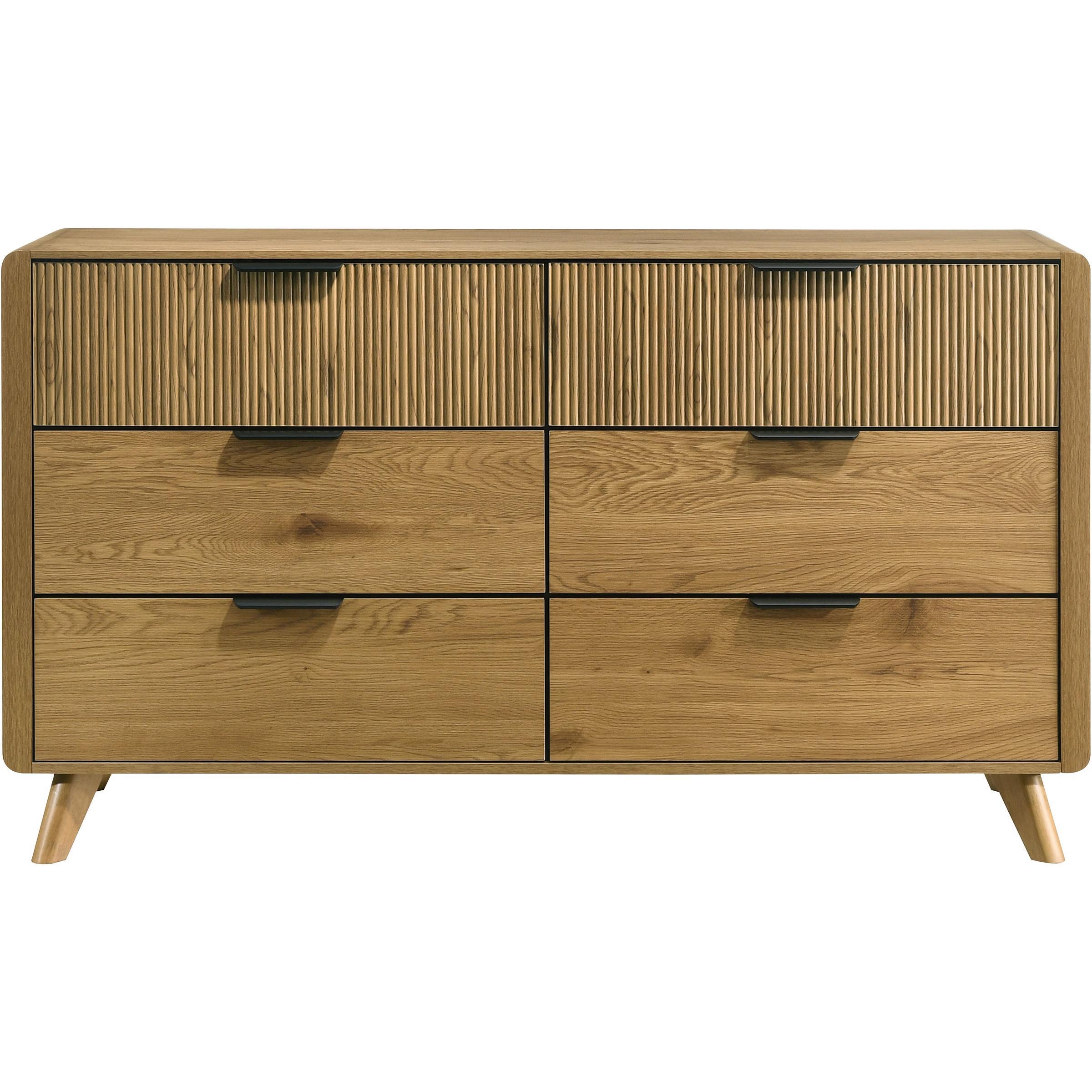 Coaster Furniture Bennett 222903 6-drawer Bedroom Dresser Cabinet - Light Oak IMAGE 3