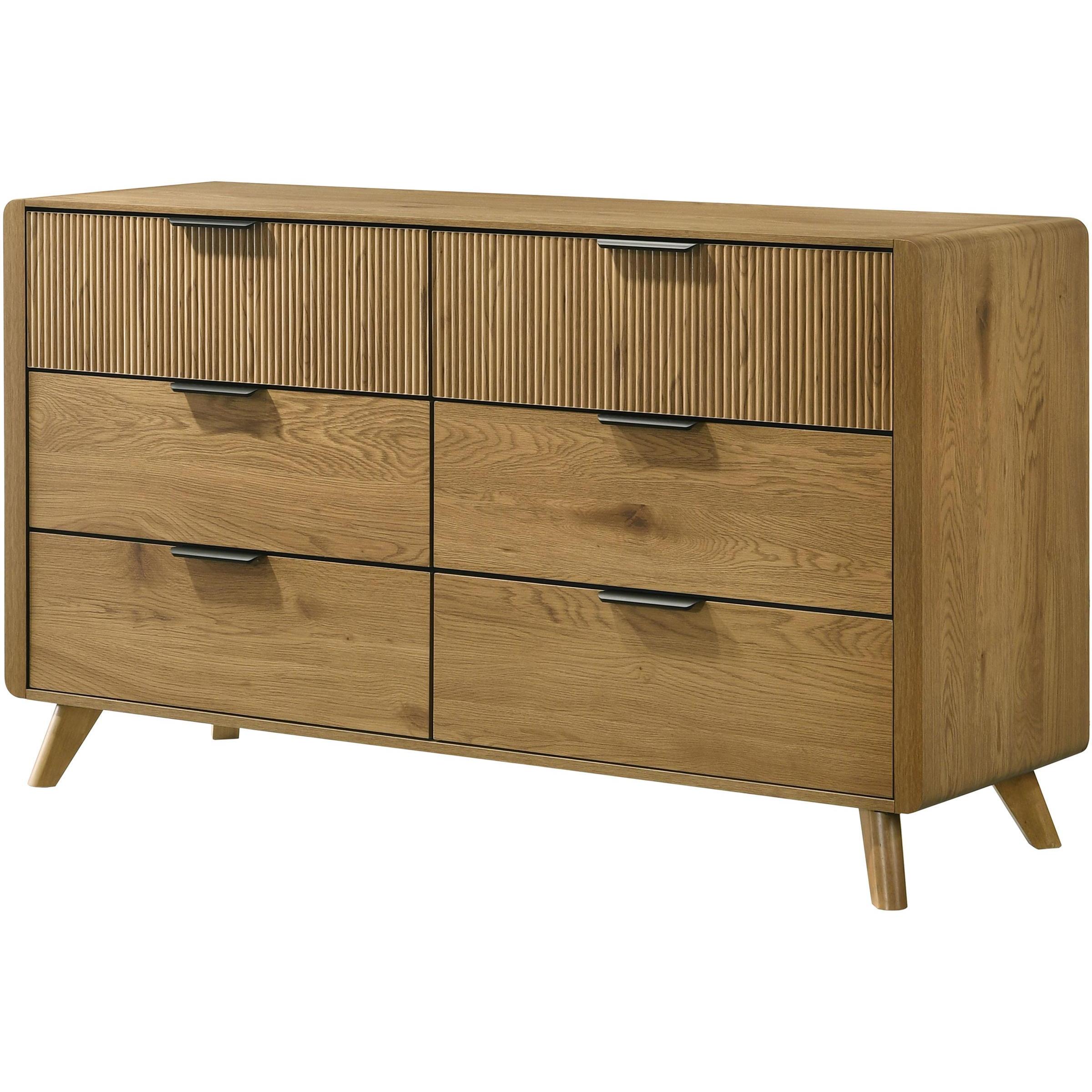  Coaster Furniture Bennett 222903 6-drawer Bedroom Dresser Cabinet - Light Oak IMAGE 4