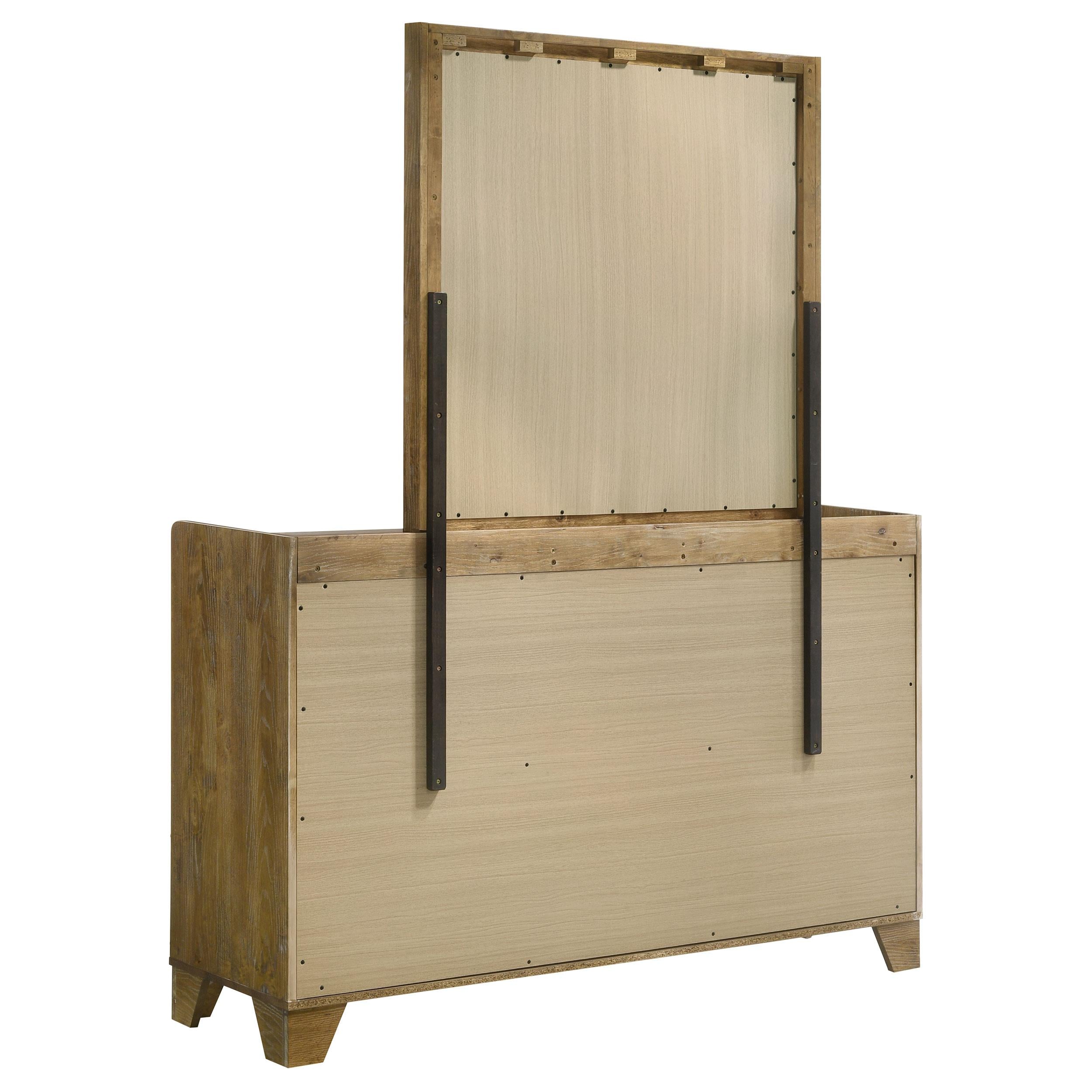  Coaster Furniture Henderson 222973M 6-drawer Bedroom Dresser with Mirror - Medium Oak IMAGE 11
