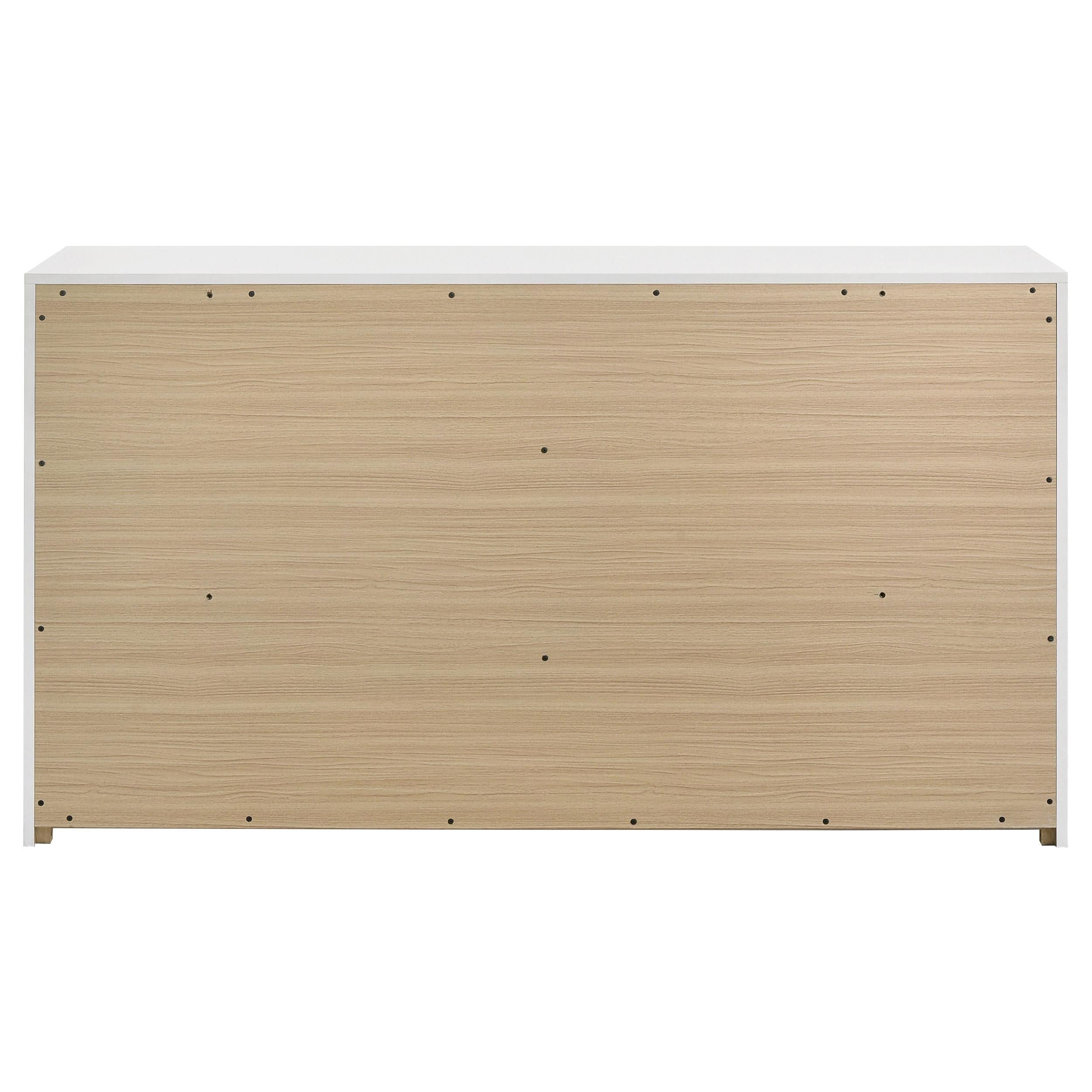  Coaster Furniture Ines 223093 6-drawer Bedroom Dresser Cabinet - White High Gloss IMAGE 2