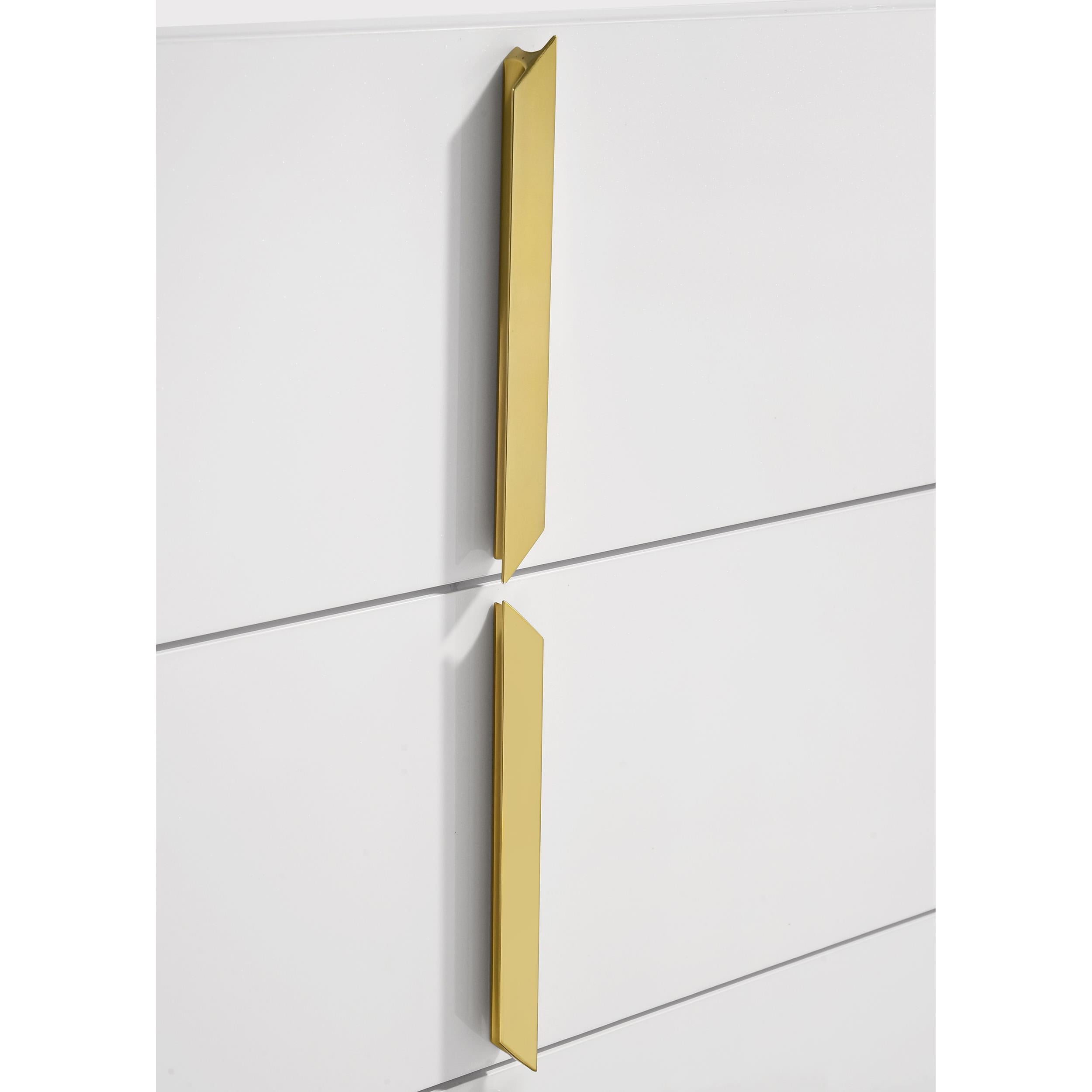  Coaster Furniture Ines 223093 6-drawer Bedroom Dresser Cabinet - White High Gloss IMAGE 7